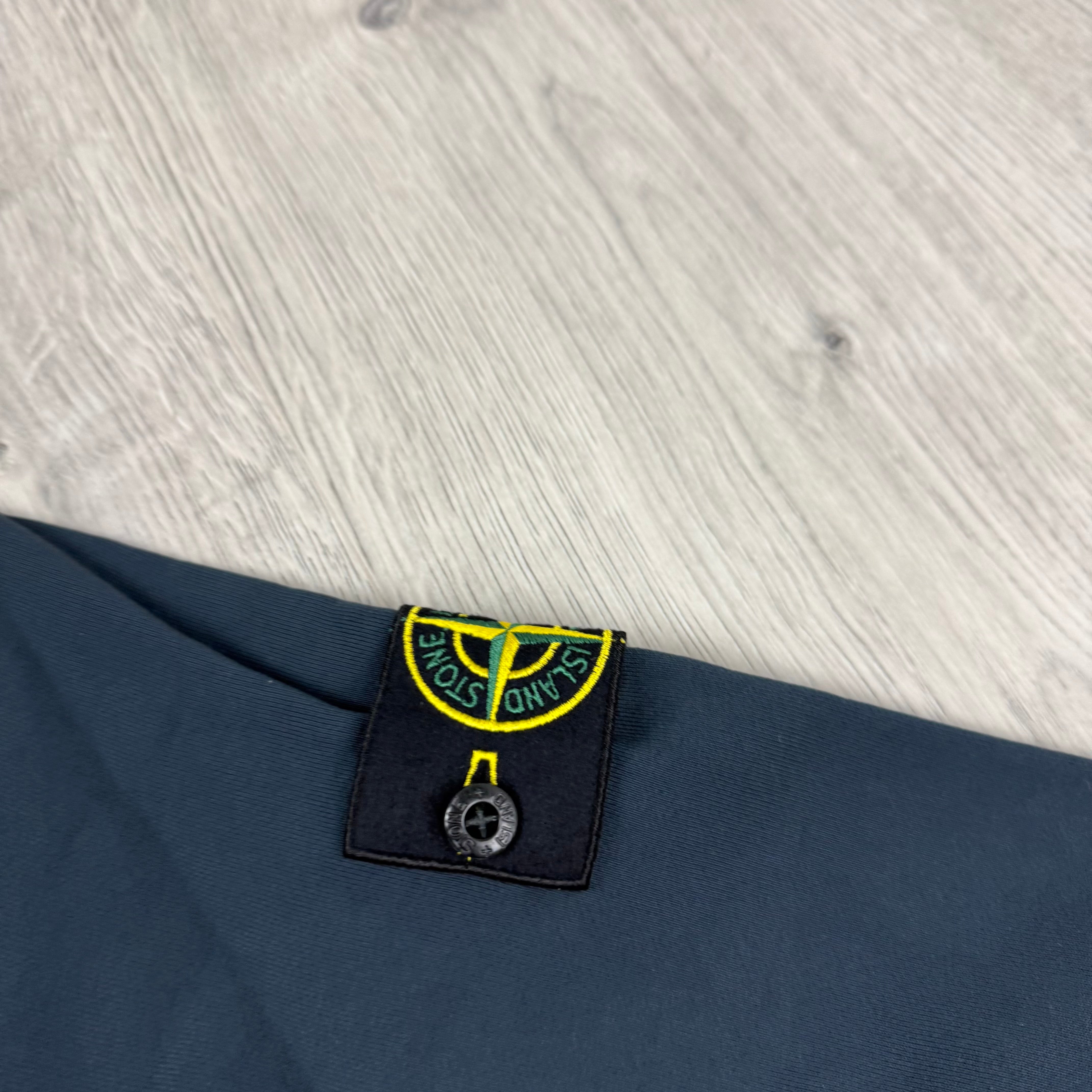 Stone Island Zip Hoodie - Navy