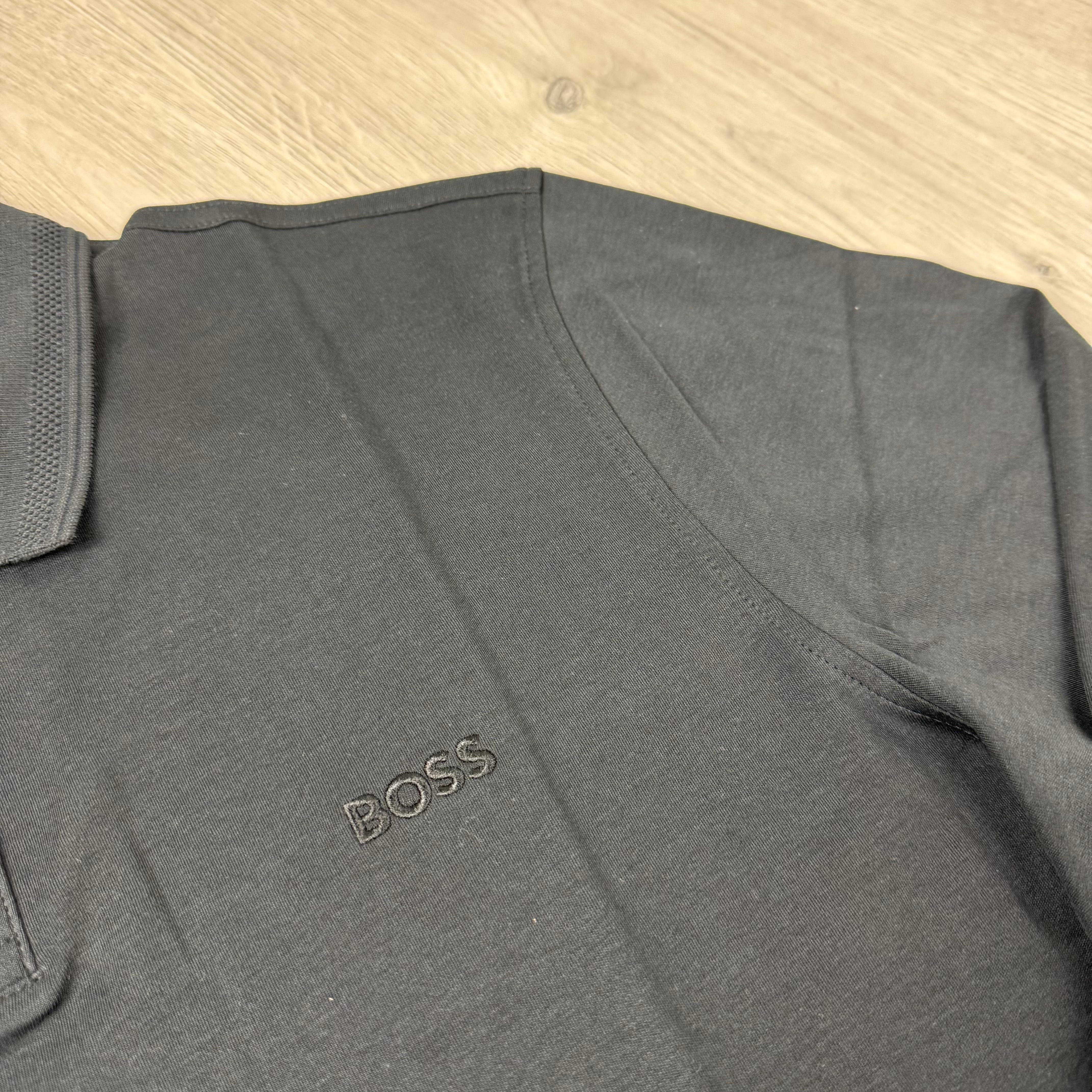 Hugo Boss Long Sleeve Polo Shirt - Black