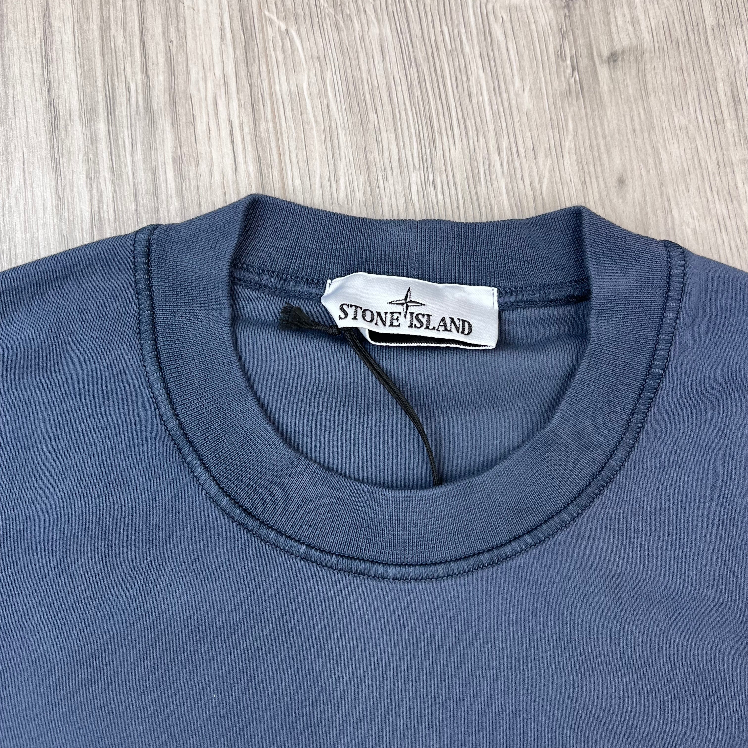 Stone Island Dyed Sweatshirt - Slate Blue
