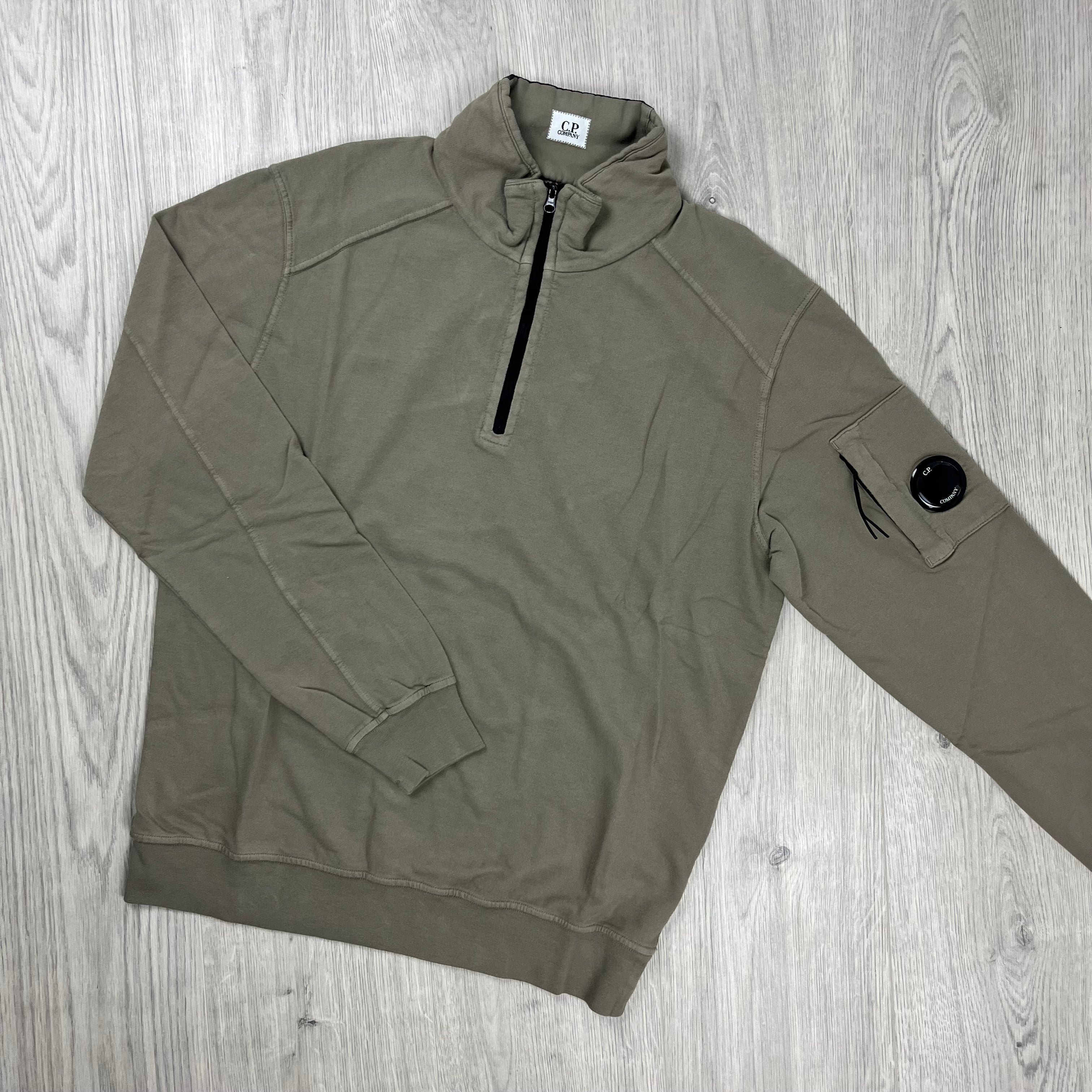 CP Company Zip Fleece - Walnut