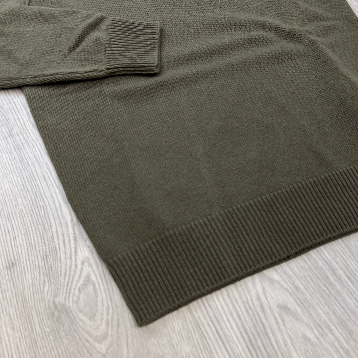 Stone Island Lambswool Knit Sweatshirt - Military Green