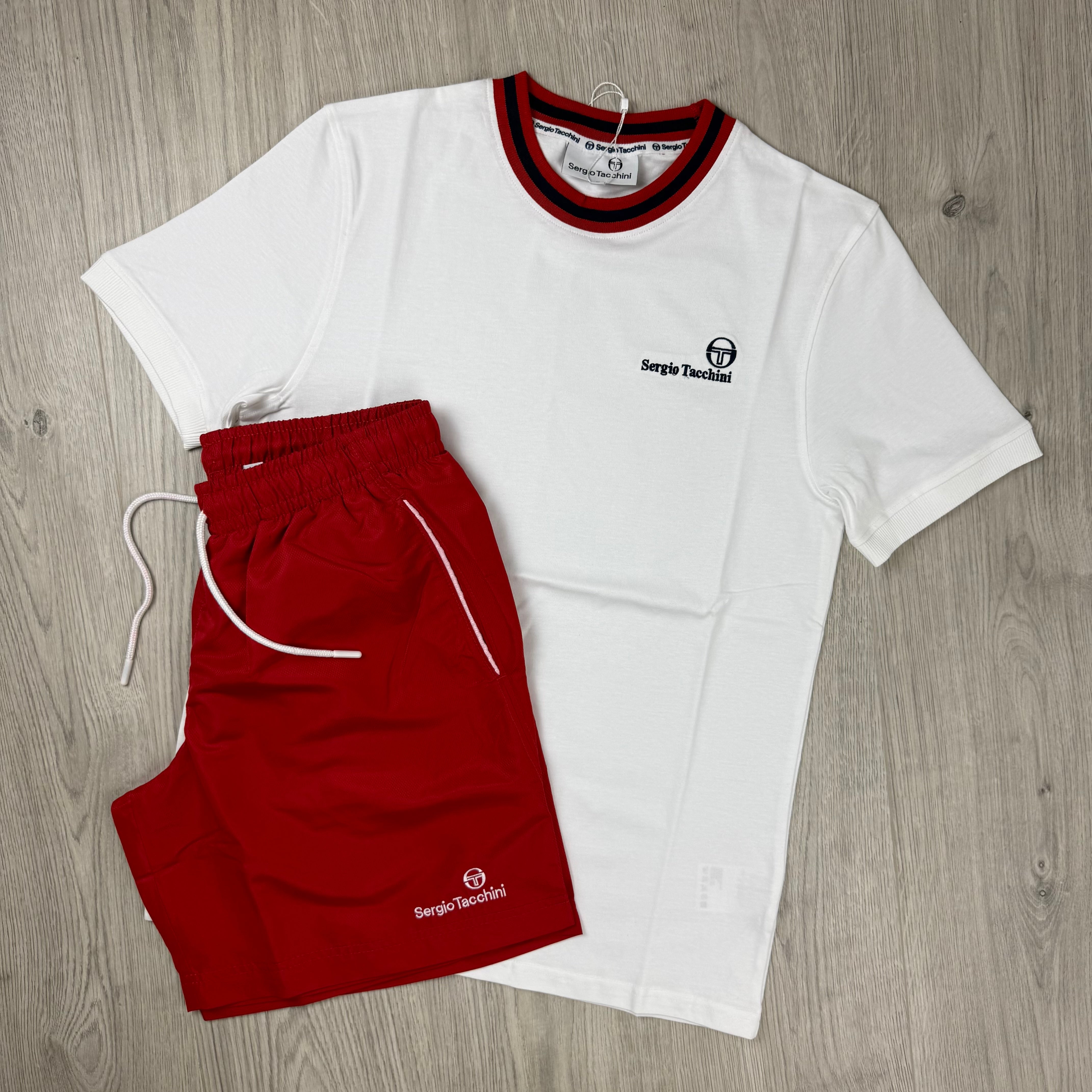Sergio Tacchini 'Rainer FC' Set - White/Red