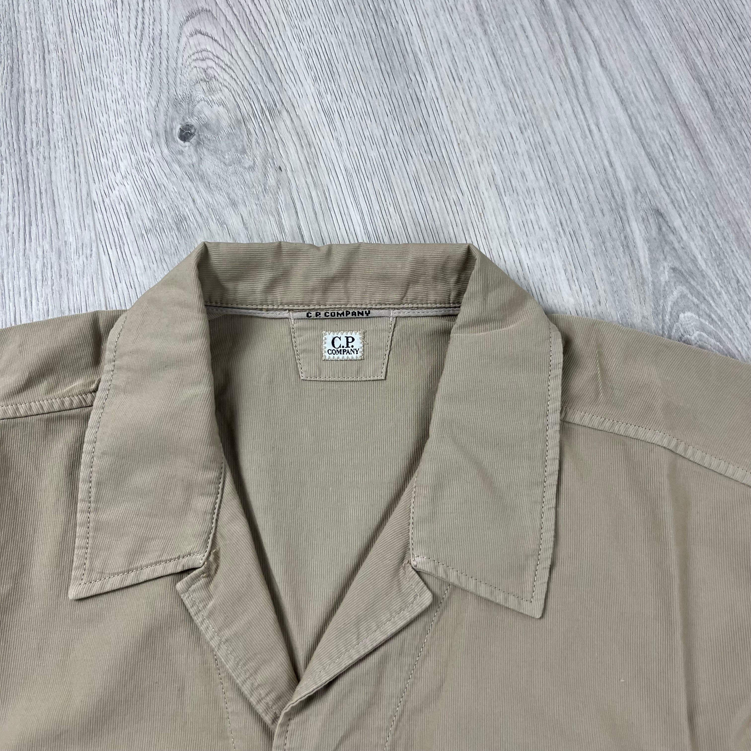 CP Company Button Overshirt - Tan