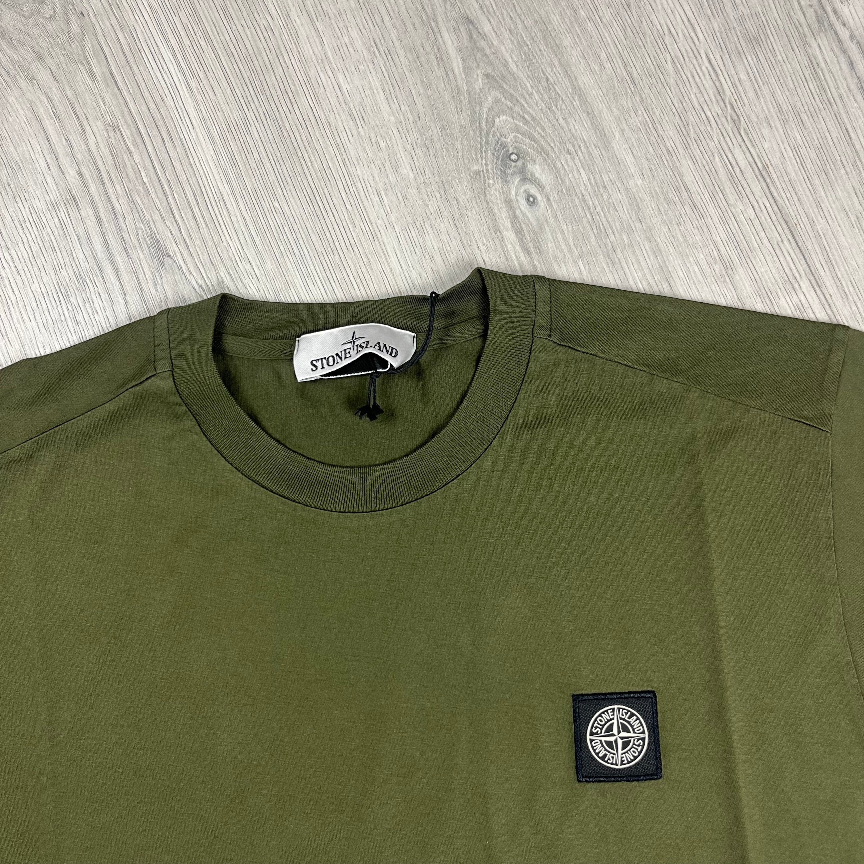 Stone Island Patch T-Shirt - Olive