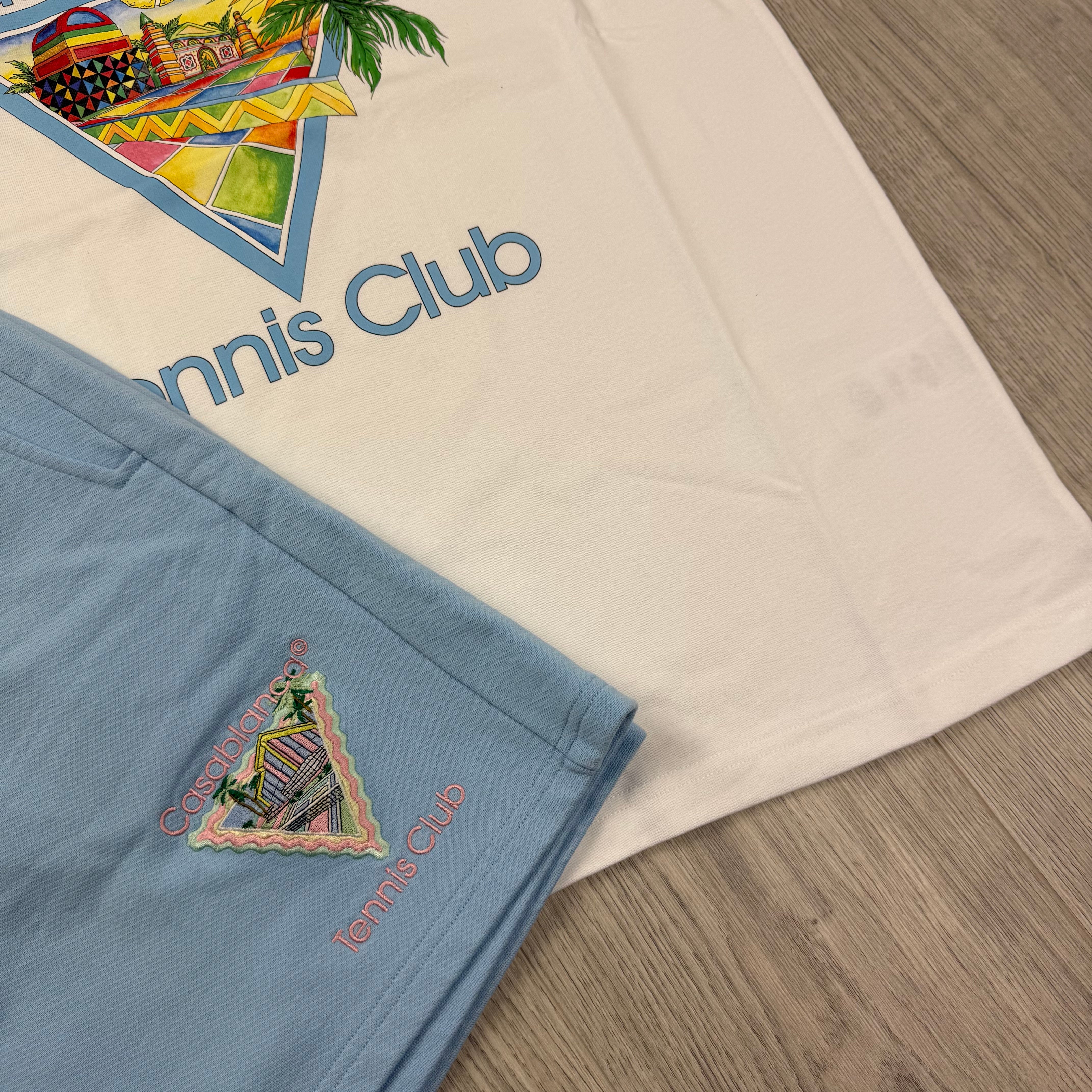 Casablanca 'Tennis Club' Set - Pale Blue