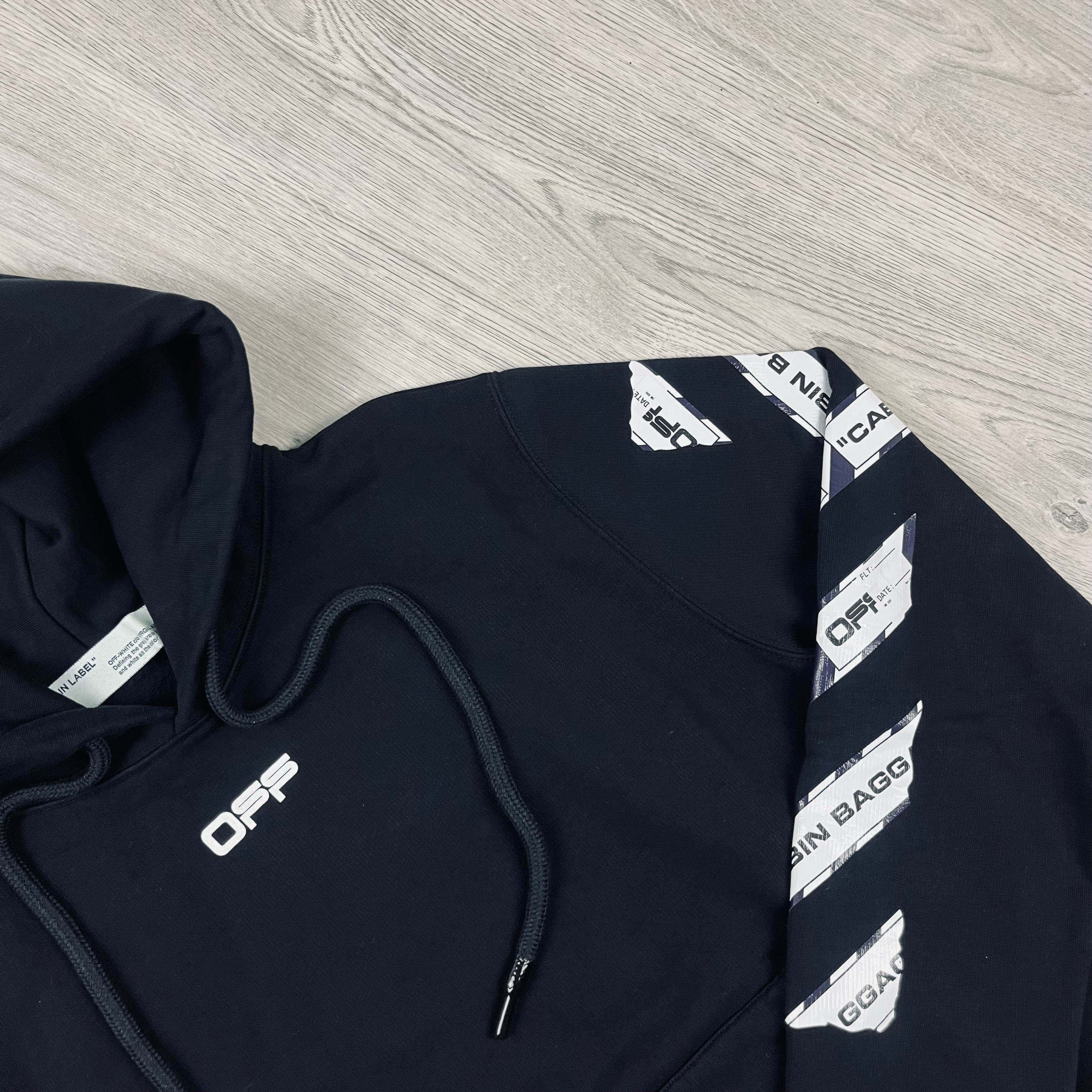 Off-White Tape Hoodie - Black