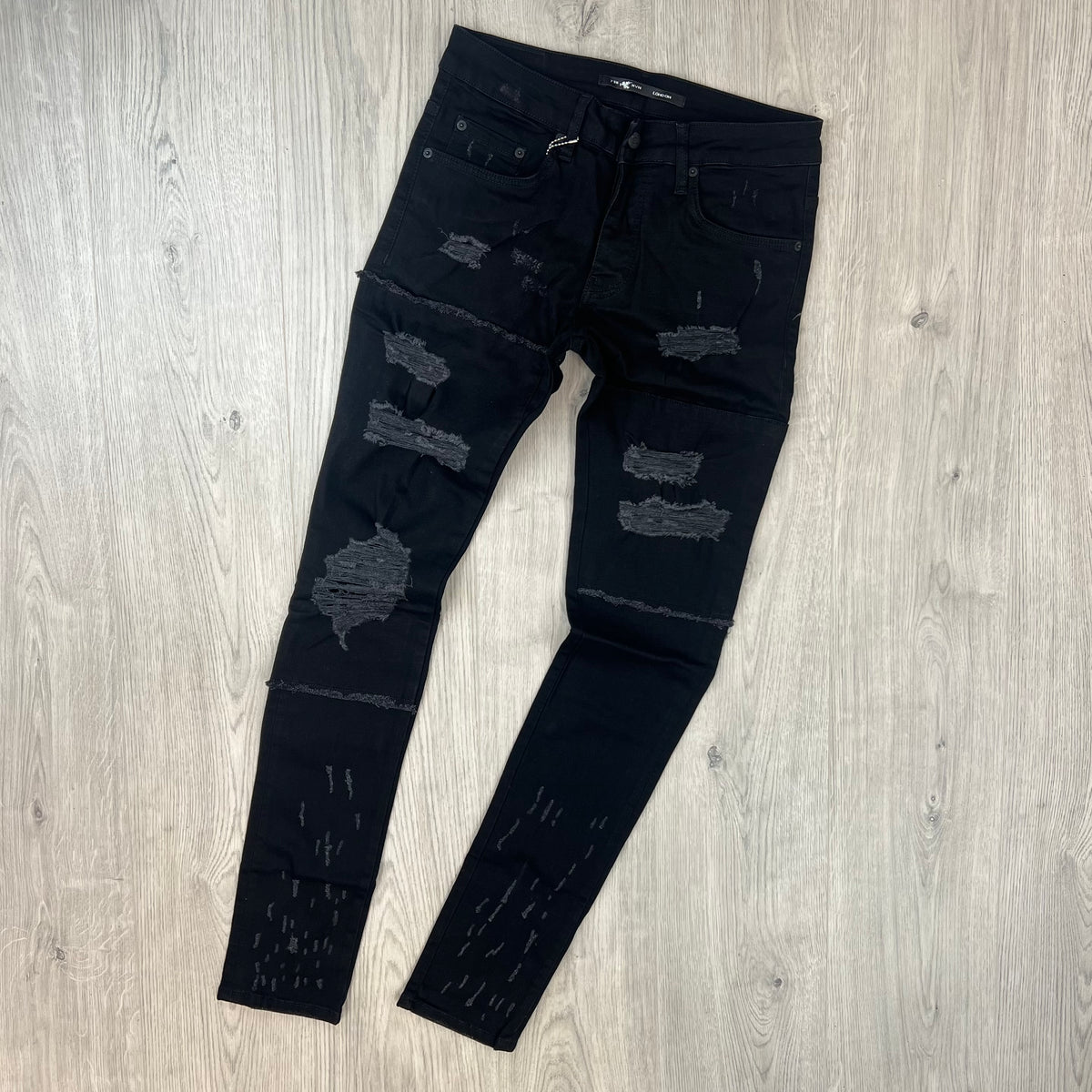 7TH HVN Slim Jeans - Black