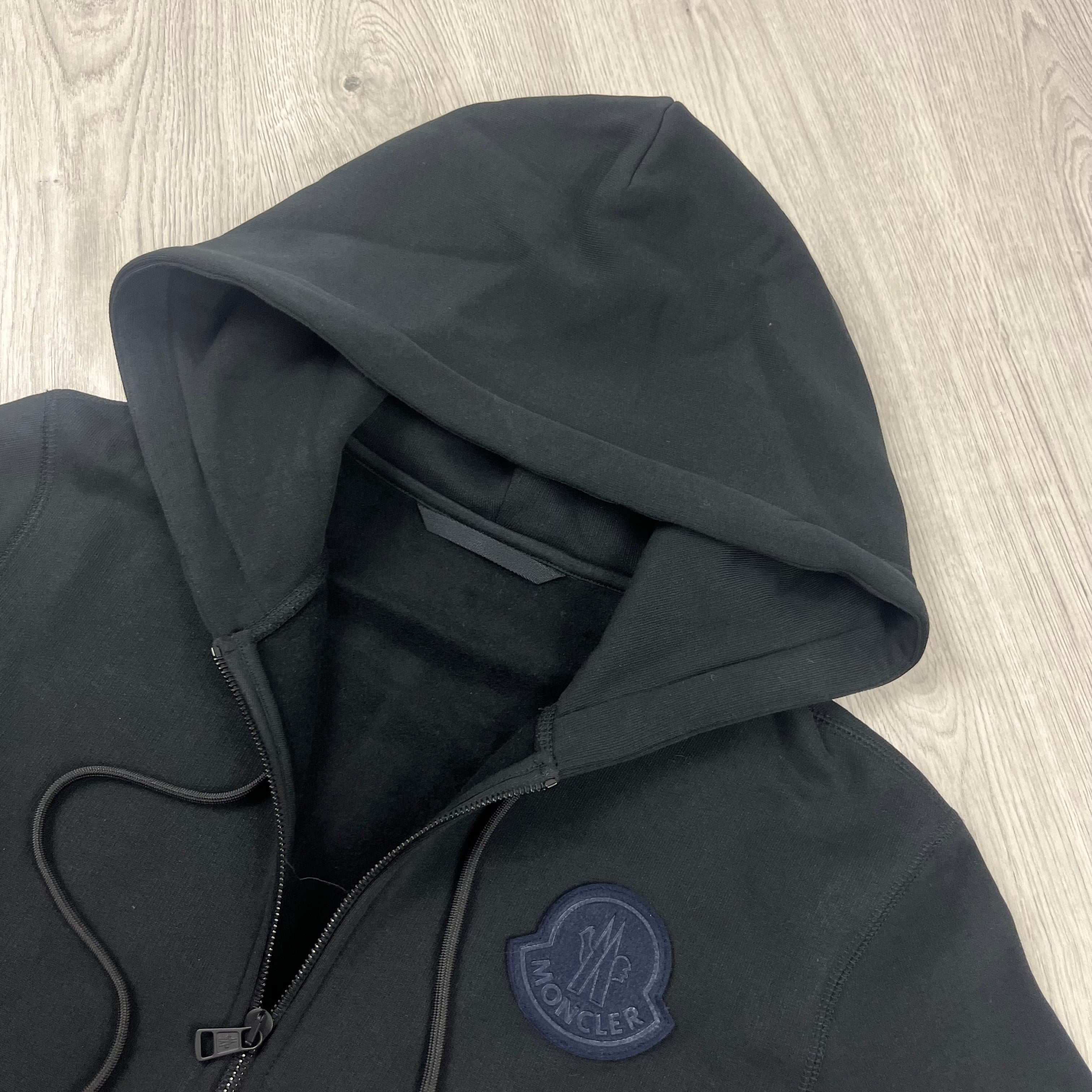 Moncler Zip Hoodie - Black