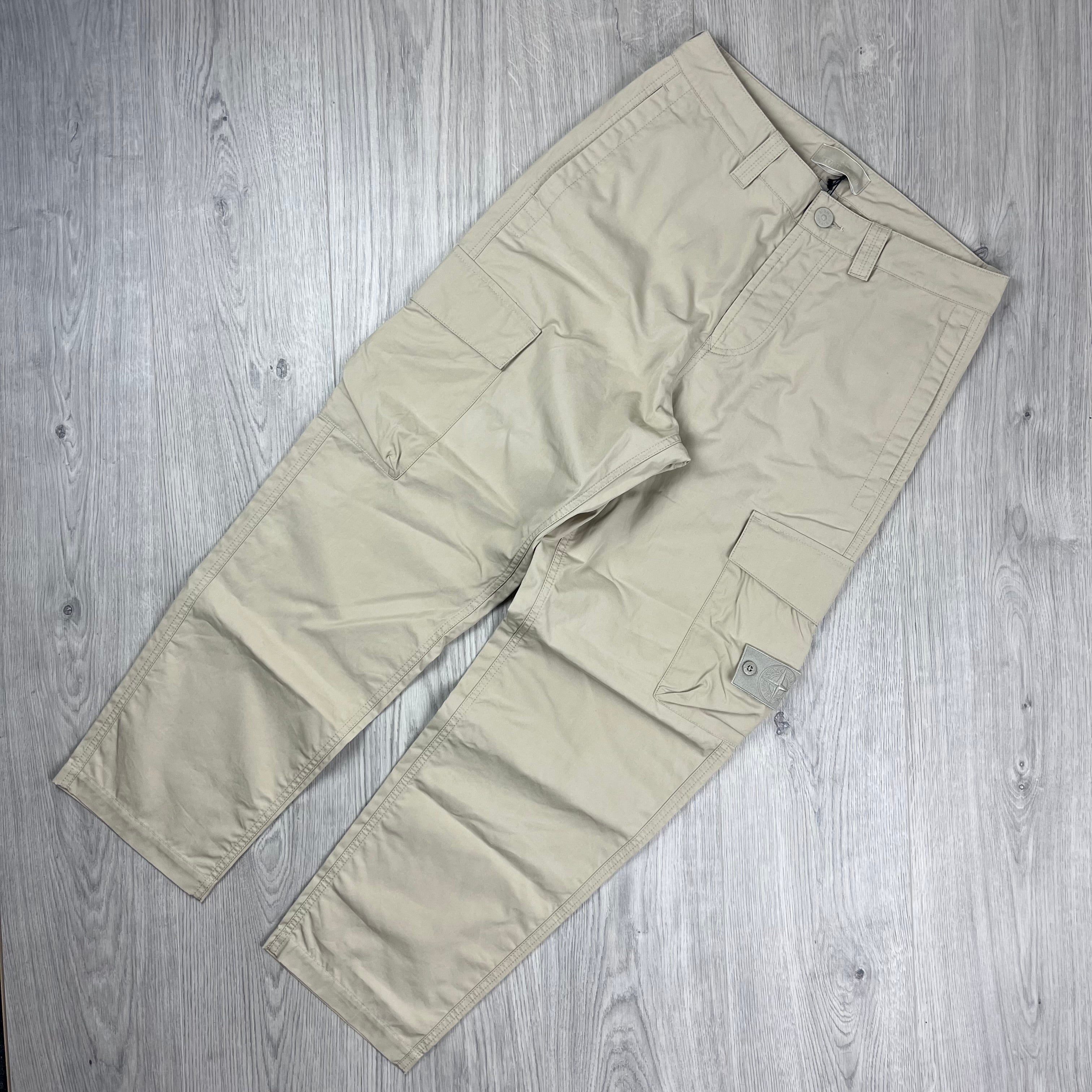 Stone Island Ghost Cargo Trousers - Beige