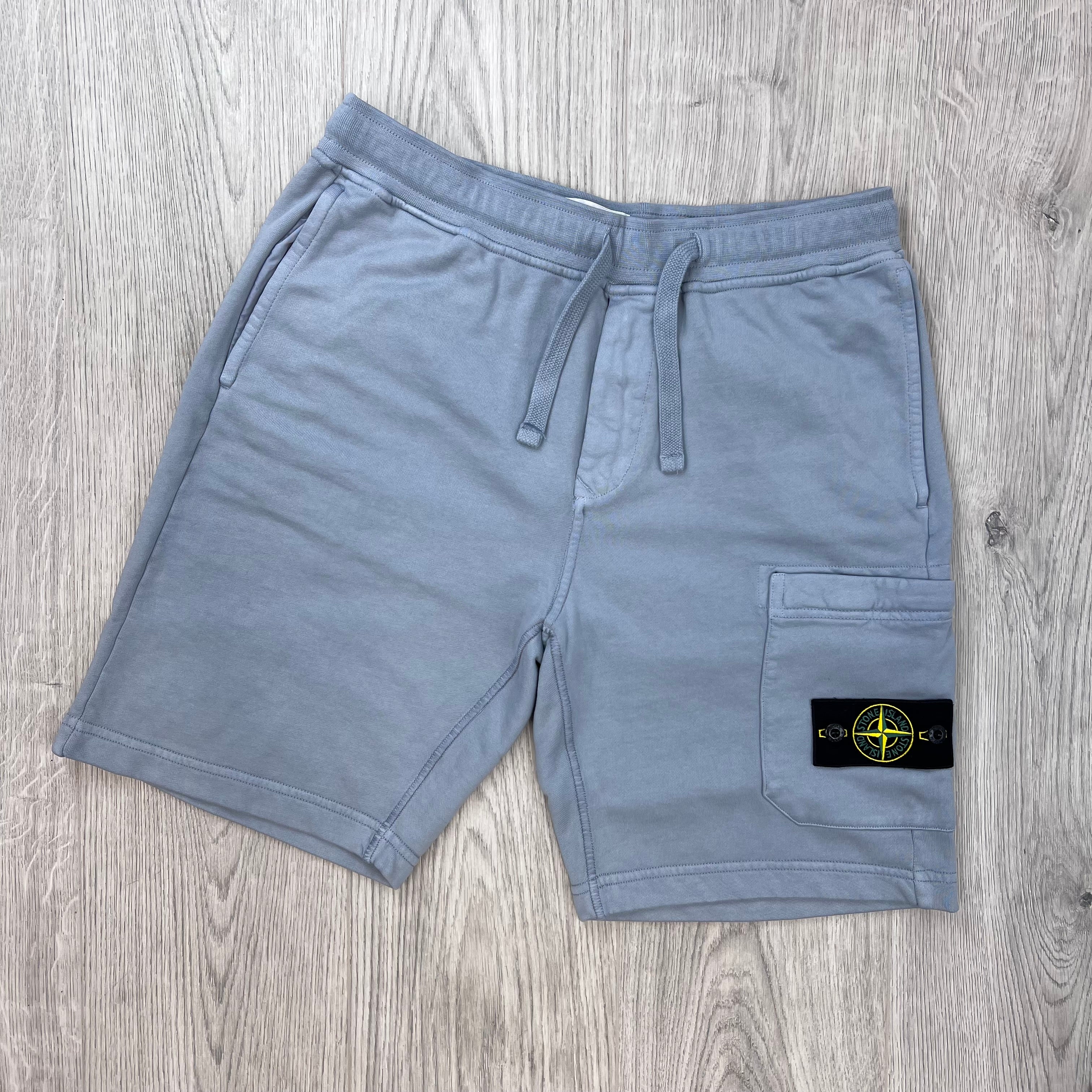 Stone Island Jersey Shorts - Ash Grey