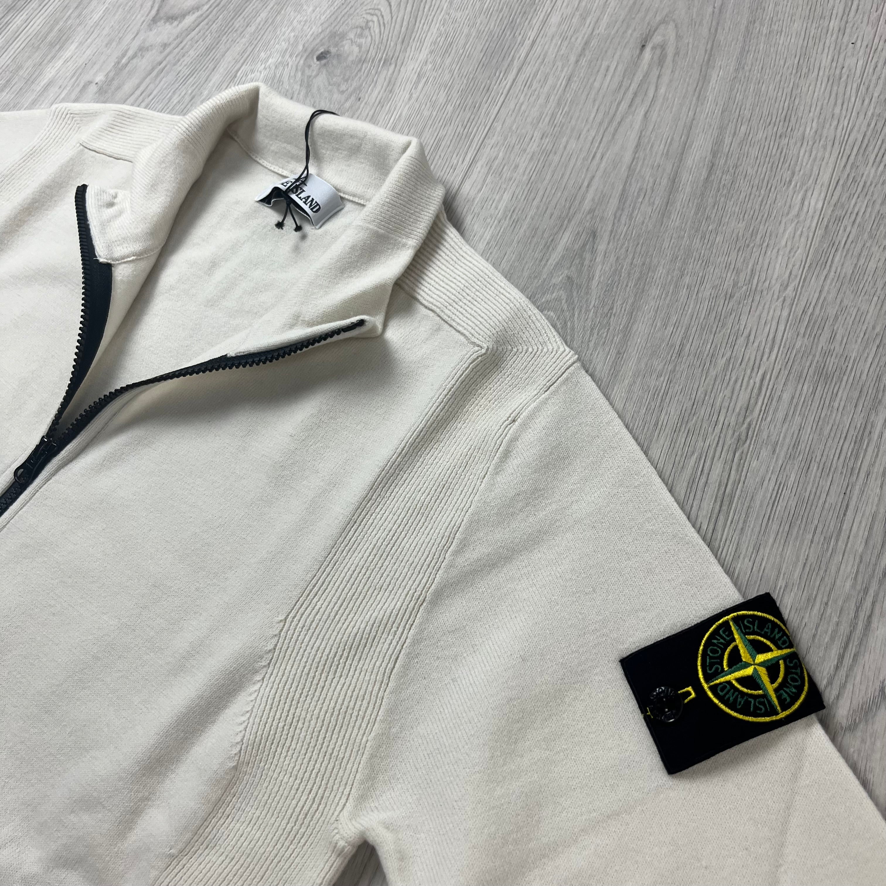 Stone Island Knit Zip Fleece - Plaster