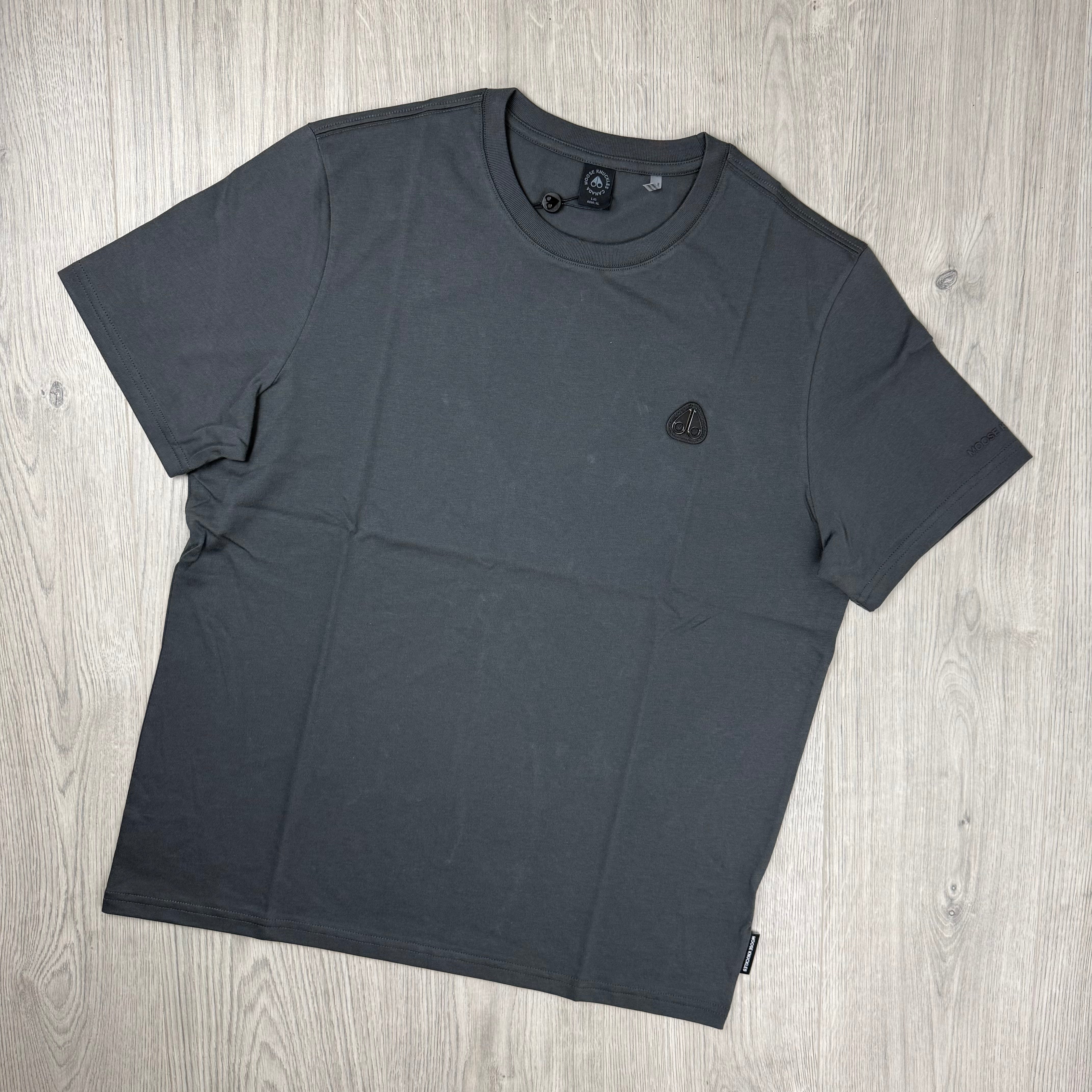 Moose Knuckles 'Crescent' T-Shirt - Cement
