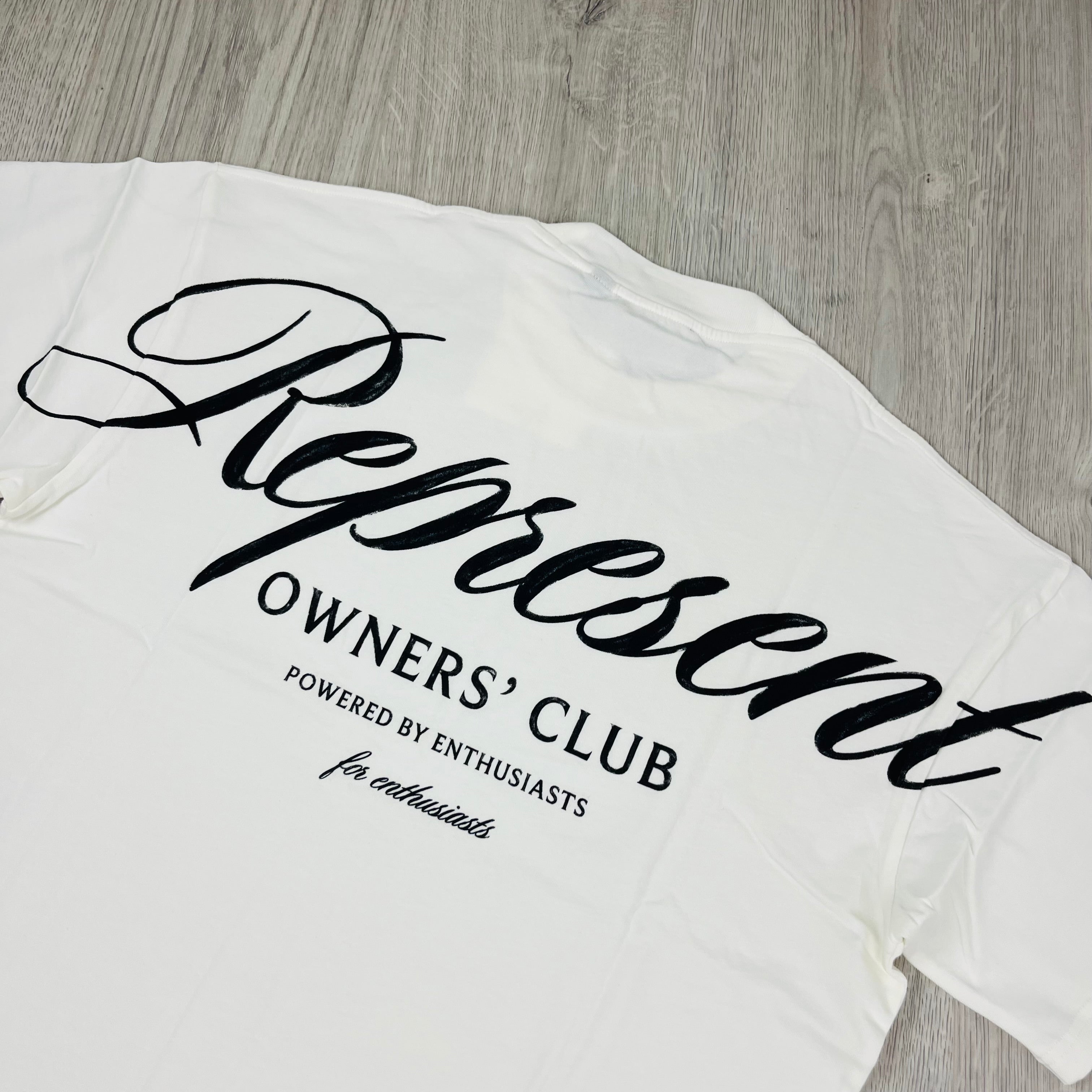 Represent Owners Club Script T-Shirt - White