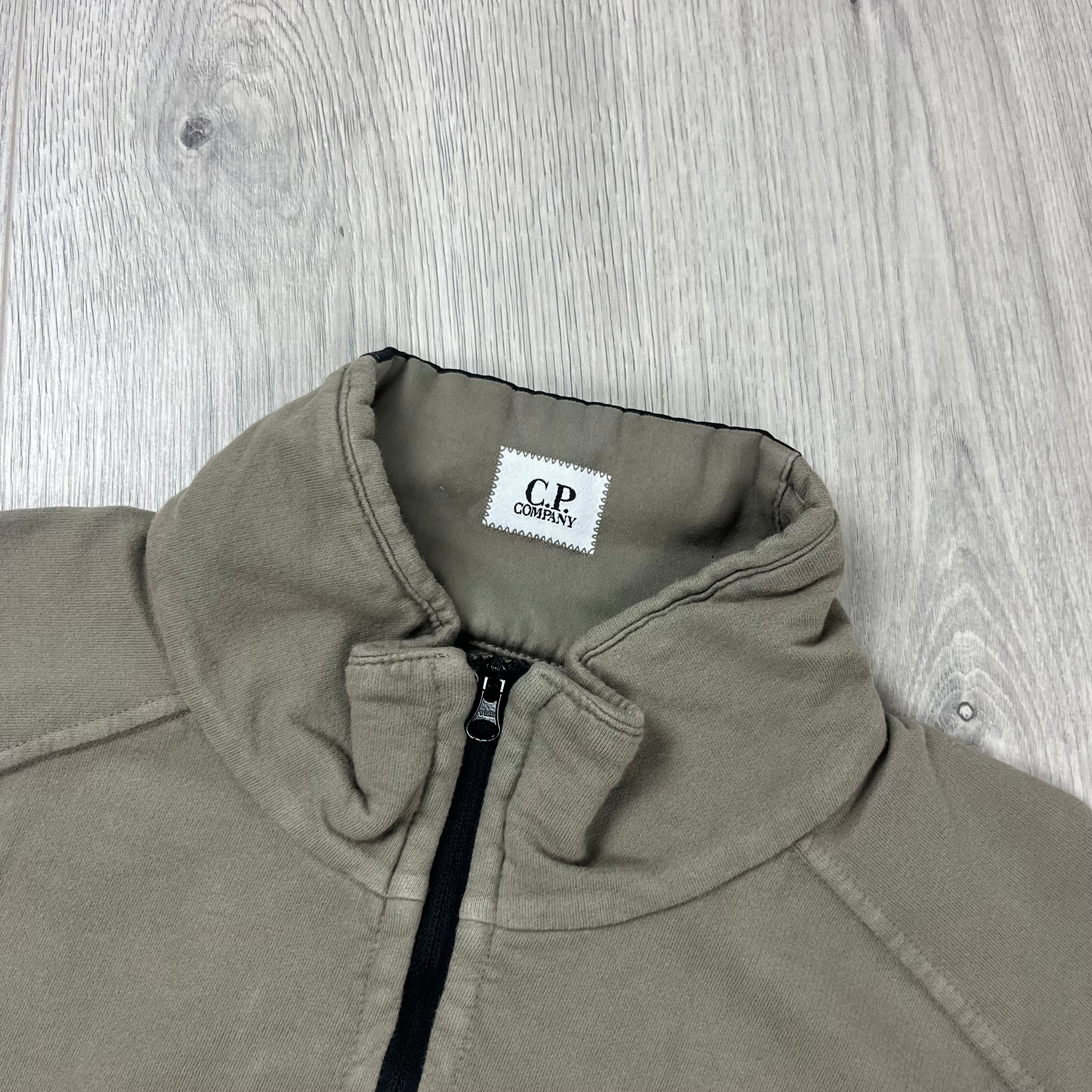 CP Company Zip Fleece - Walnut