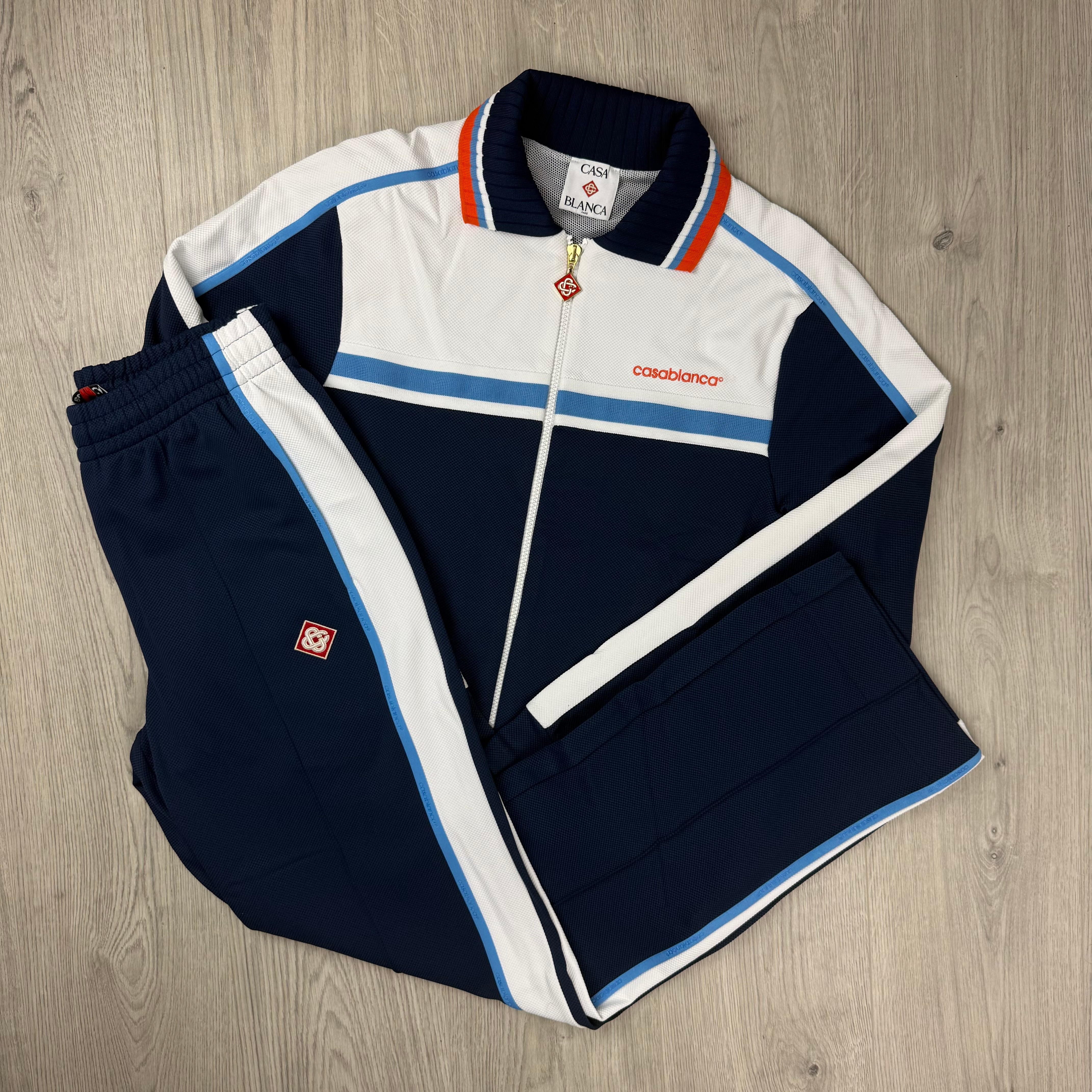 Casablanca Pique Tracksuit - Navy
