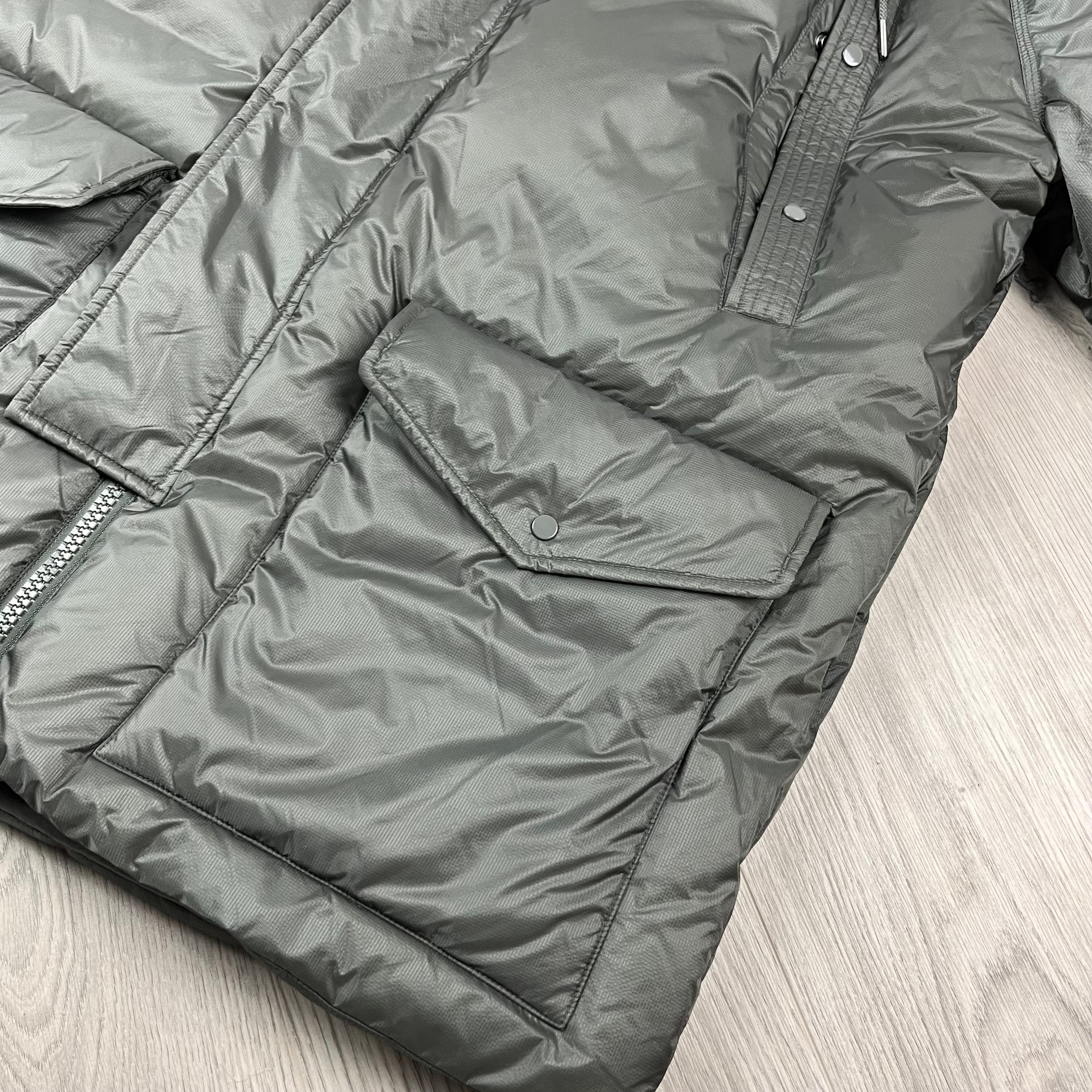 CP Company Down Goggle Jacket - Gunmetal