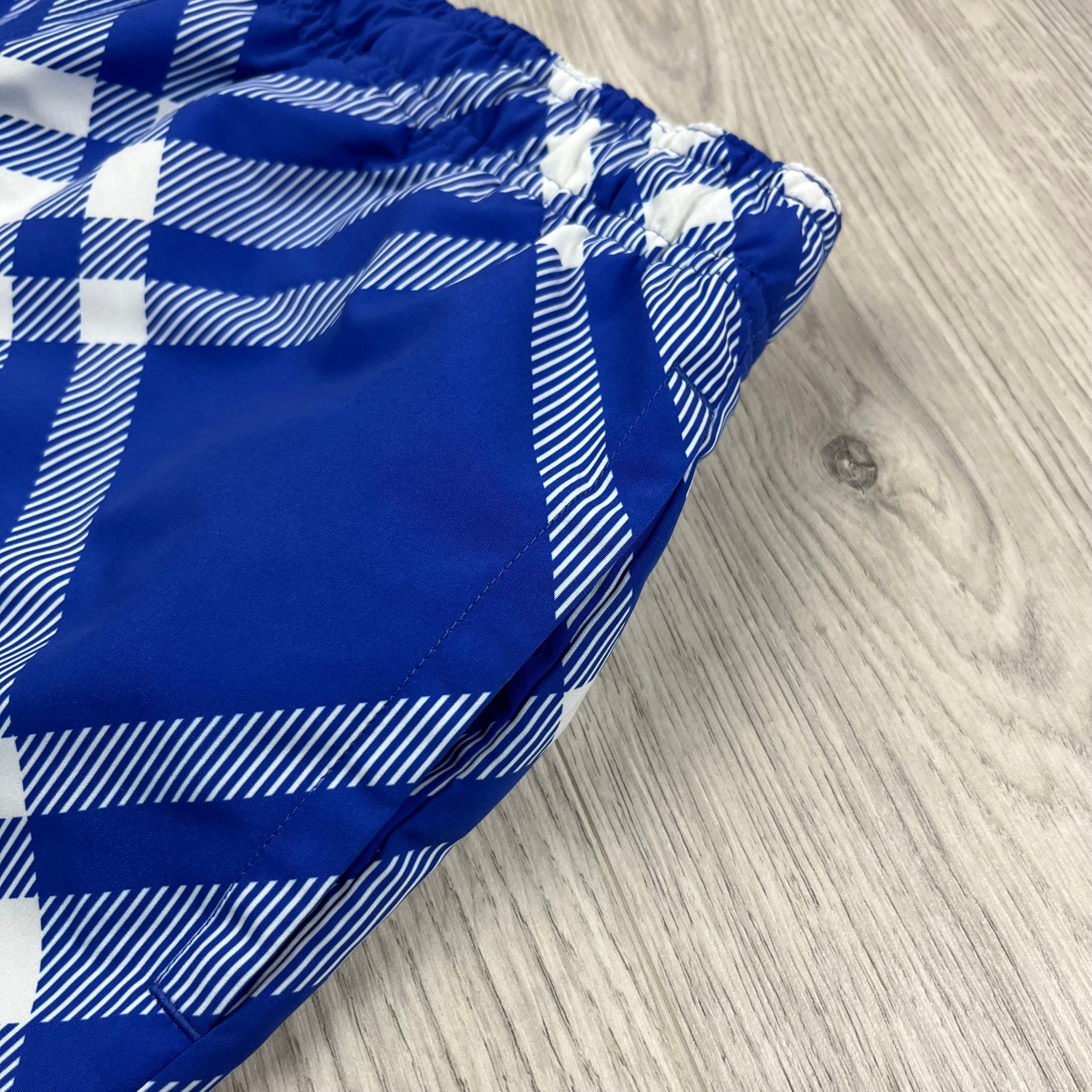 Burberry Check Swim Shorts - Blue