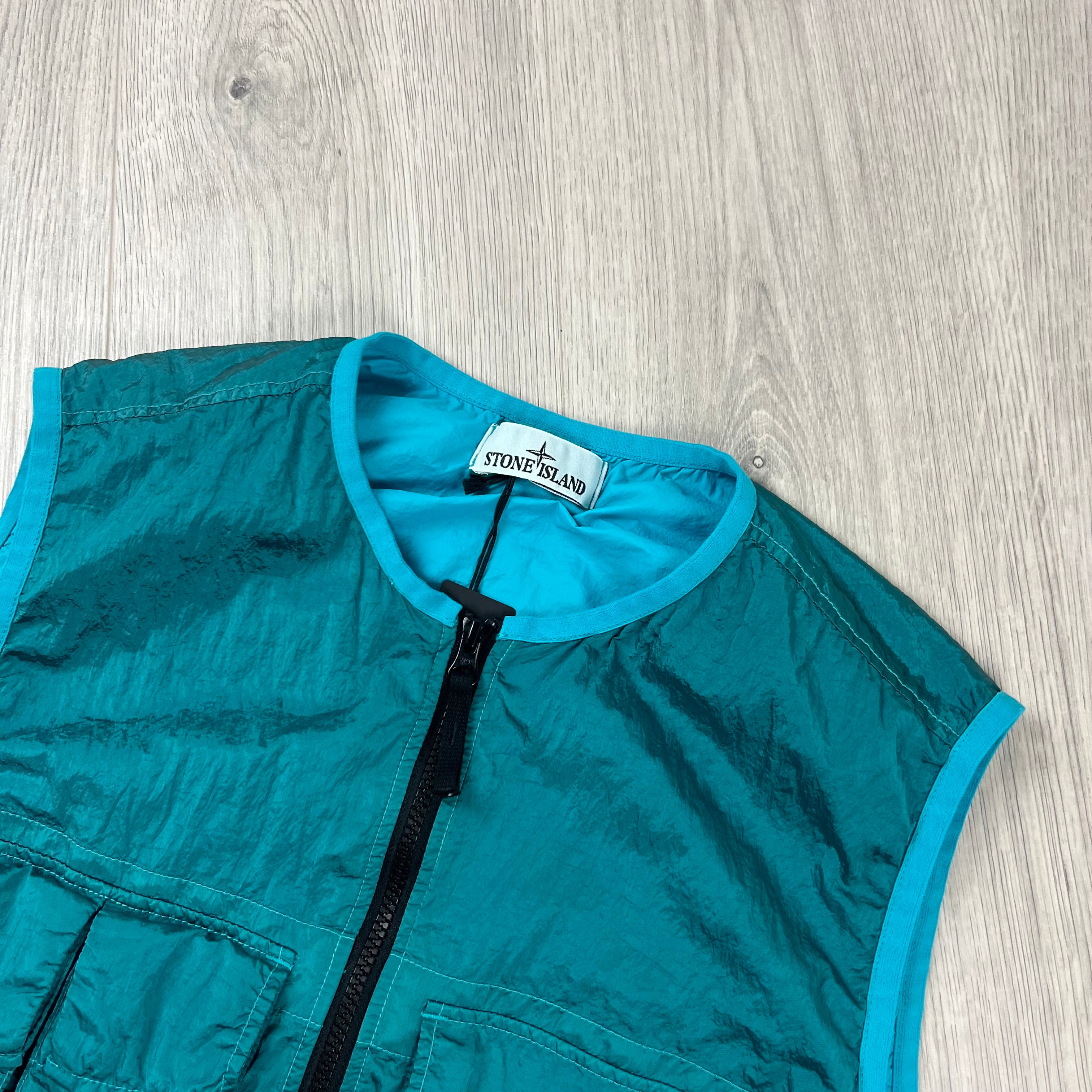 Stone Island Nylon Gilet - Teal