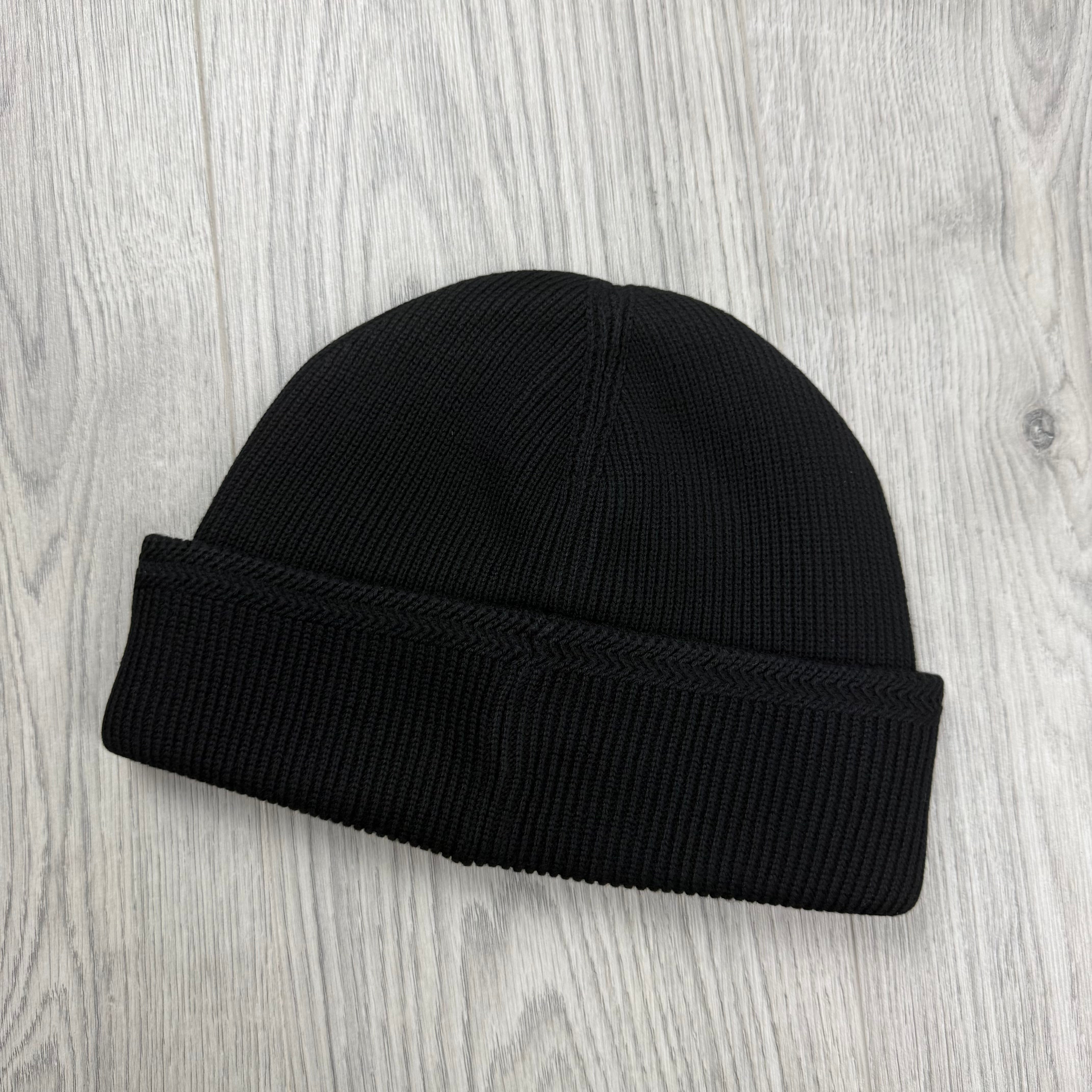 Stone Island Wool Beanie - Black