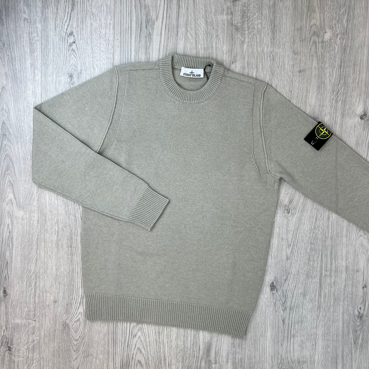Stone Island Lambswool Knit Sweatshirt - Sand