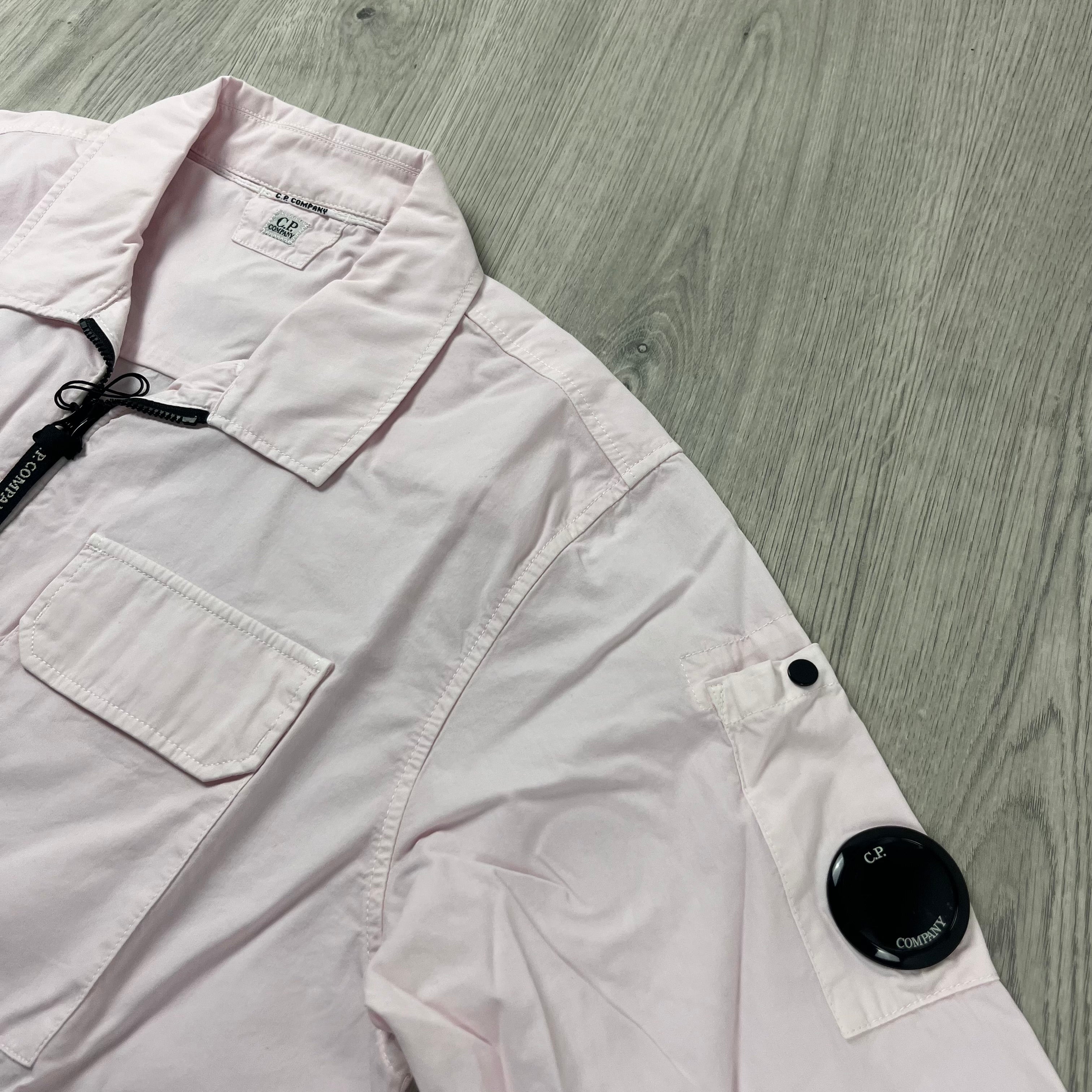 CP Company Zip Overshirt - Pink