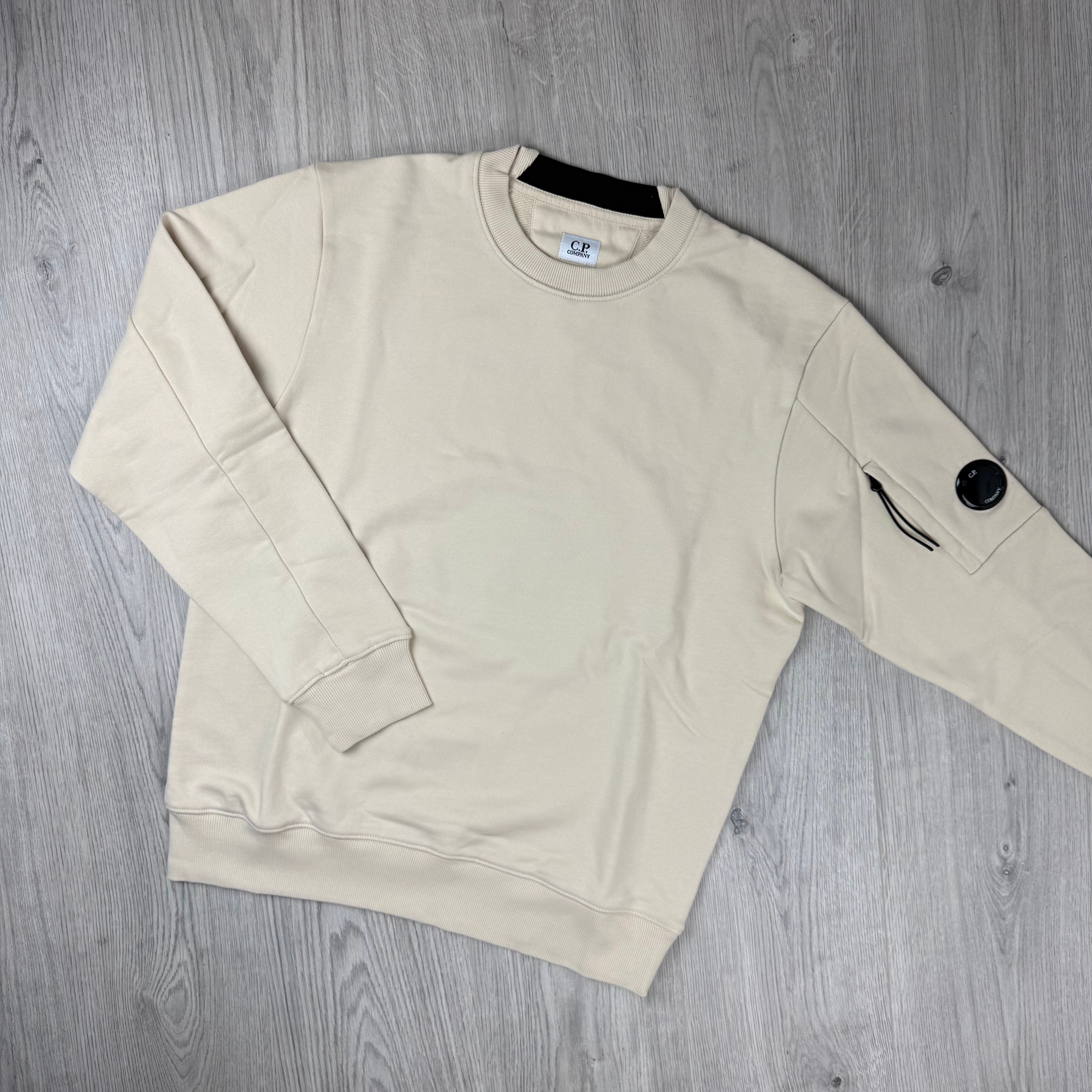 CP Company Raised Fleece Sweatshirt - Frozen Dew
