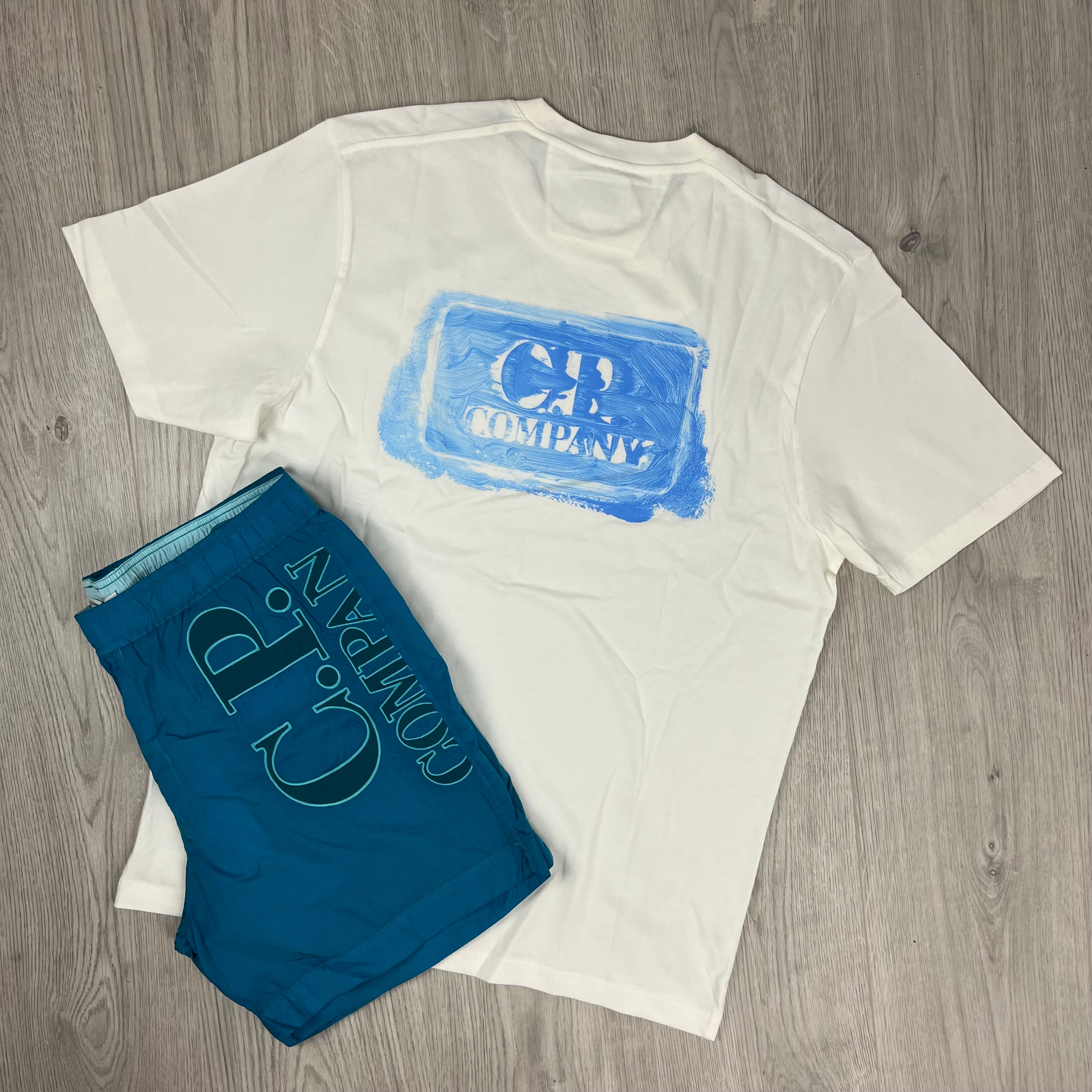CP Company Holiday Set - White/Tile Blue