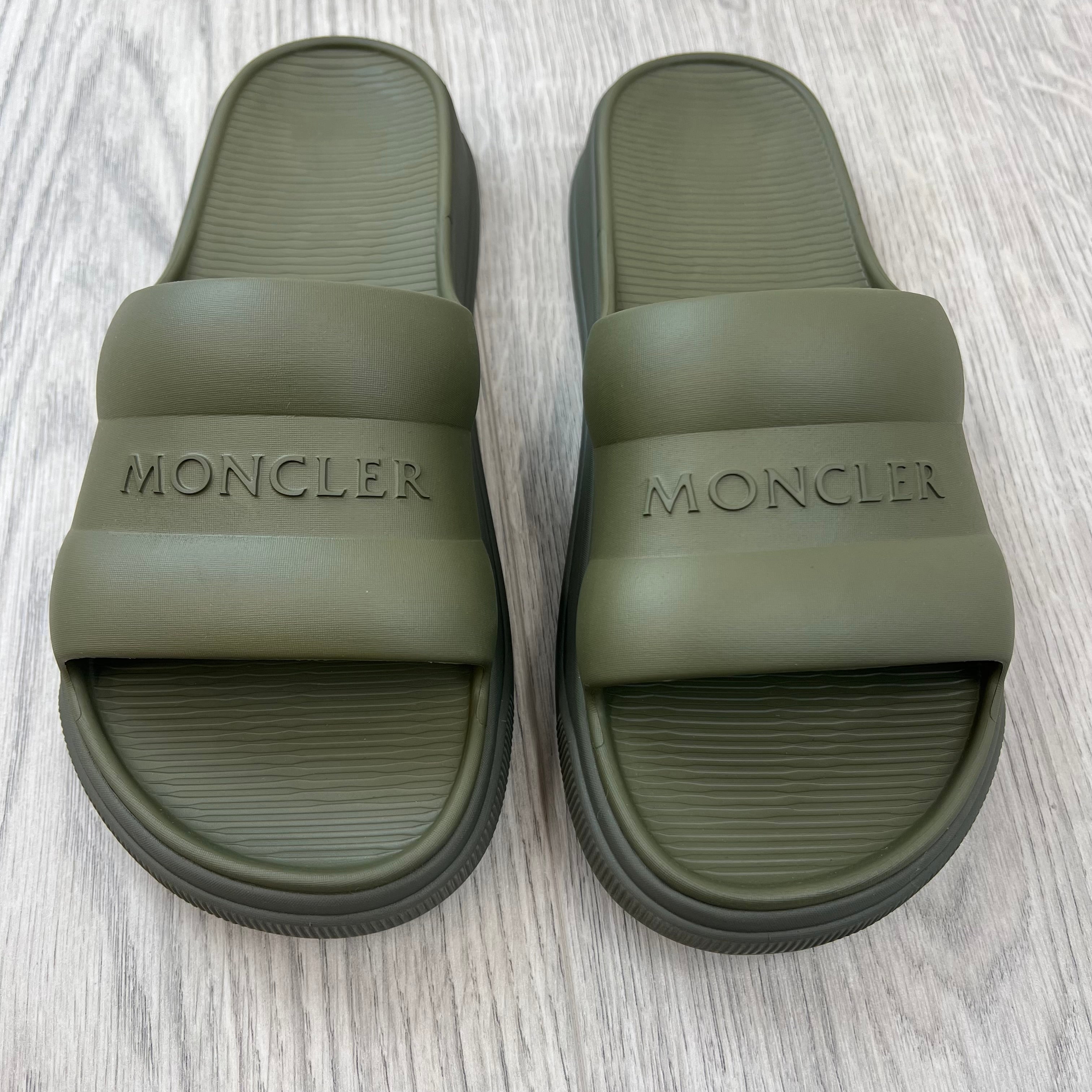 Moncler Altive Slides - Sage Green