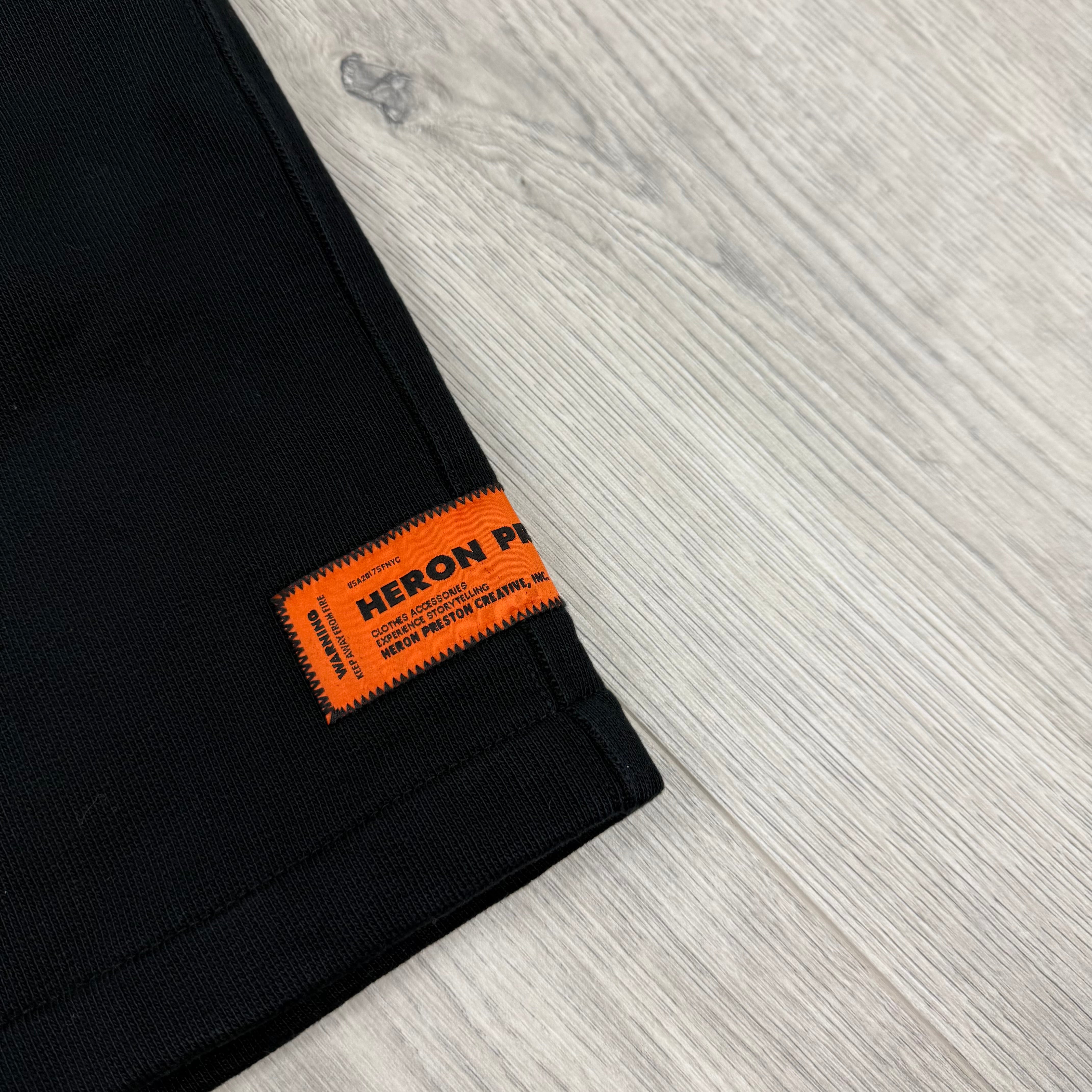 Heron Preston Cyrillic Jersey Shorts - Black