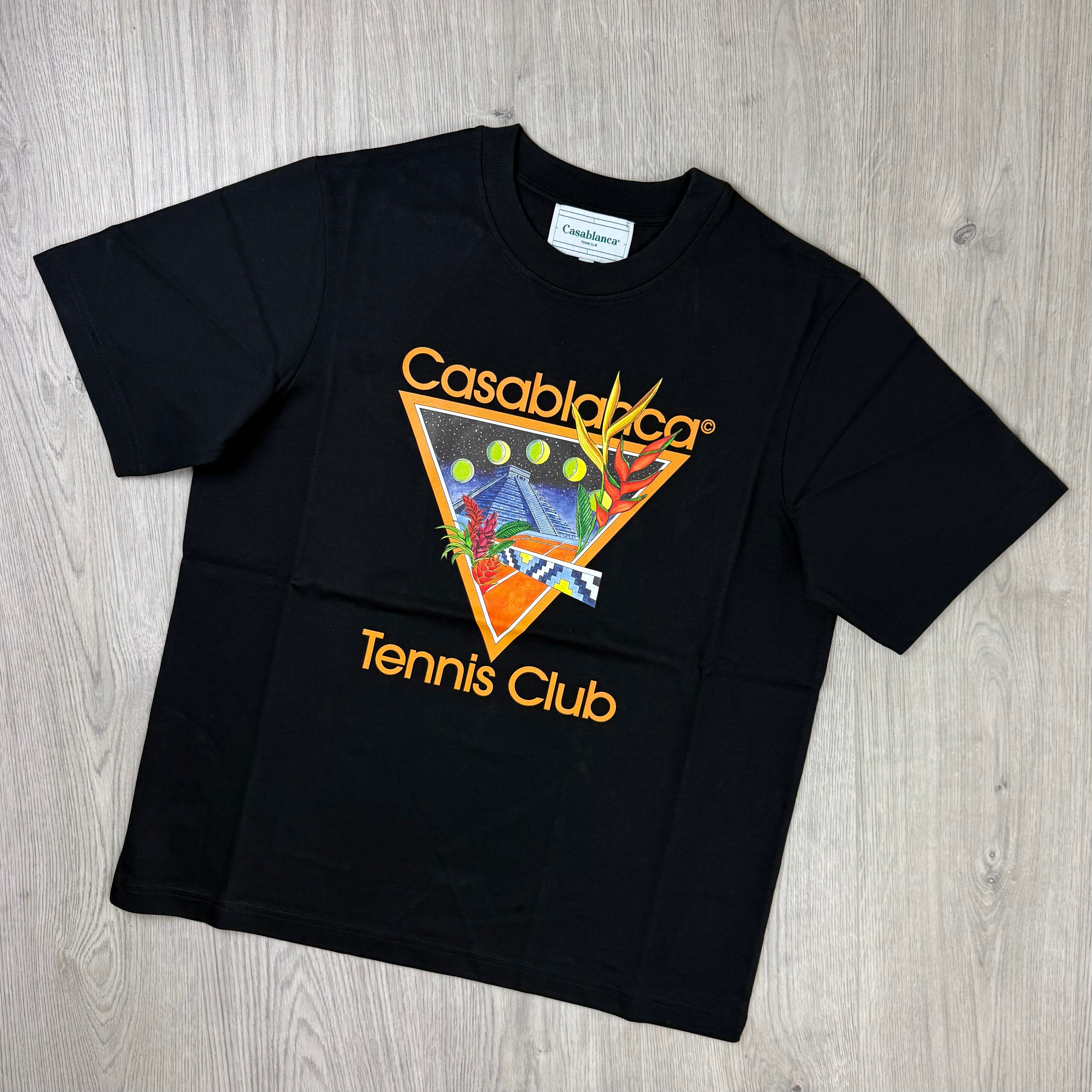 Casablanca 'Tennis Club' T-Shirt - Black