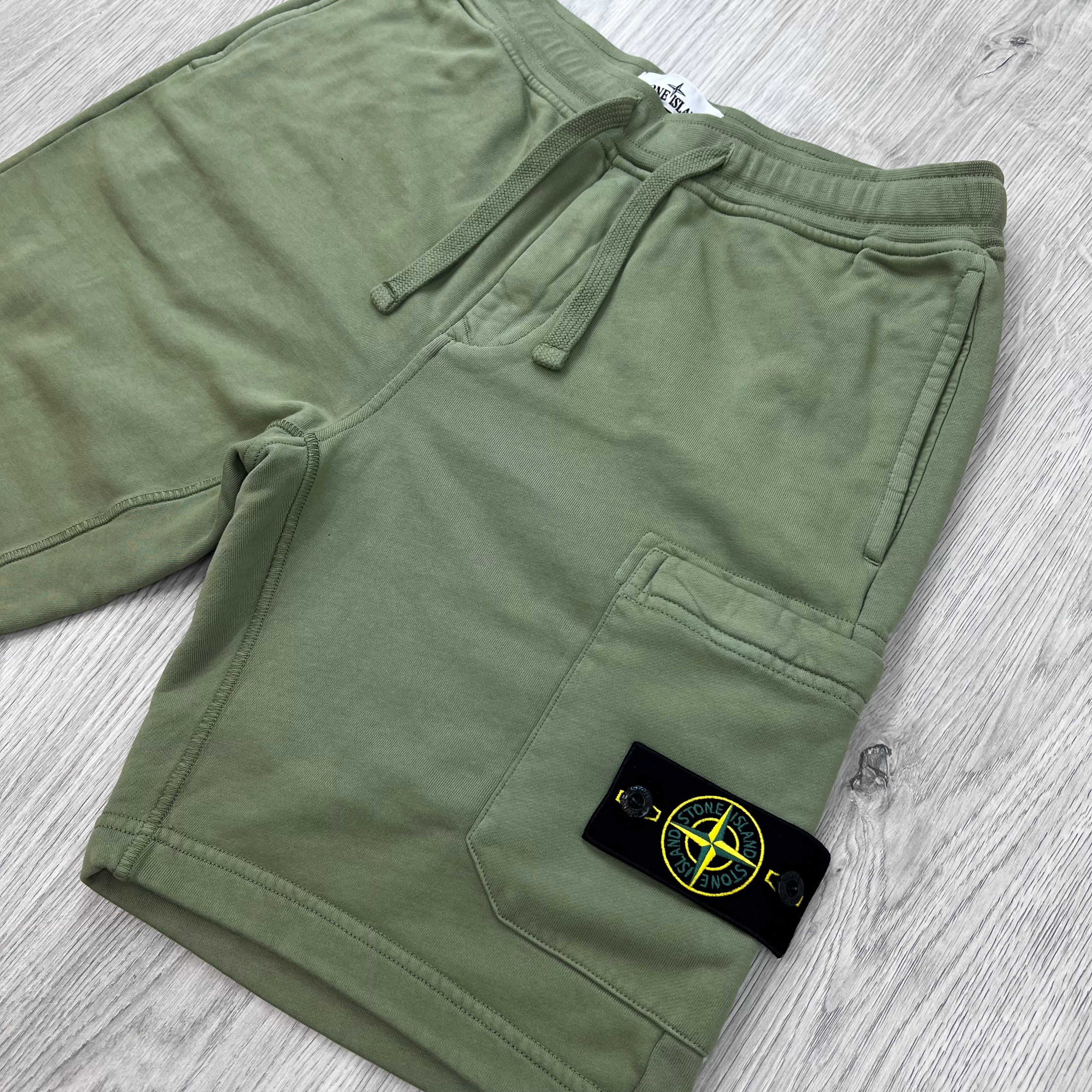 Stone Island Jersey Shorts - Laurel Green