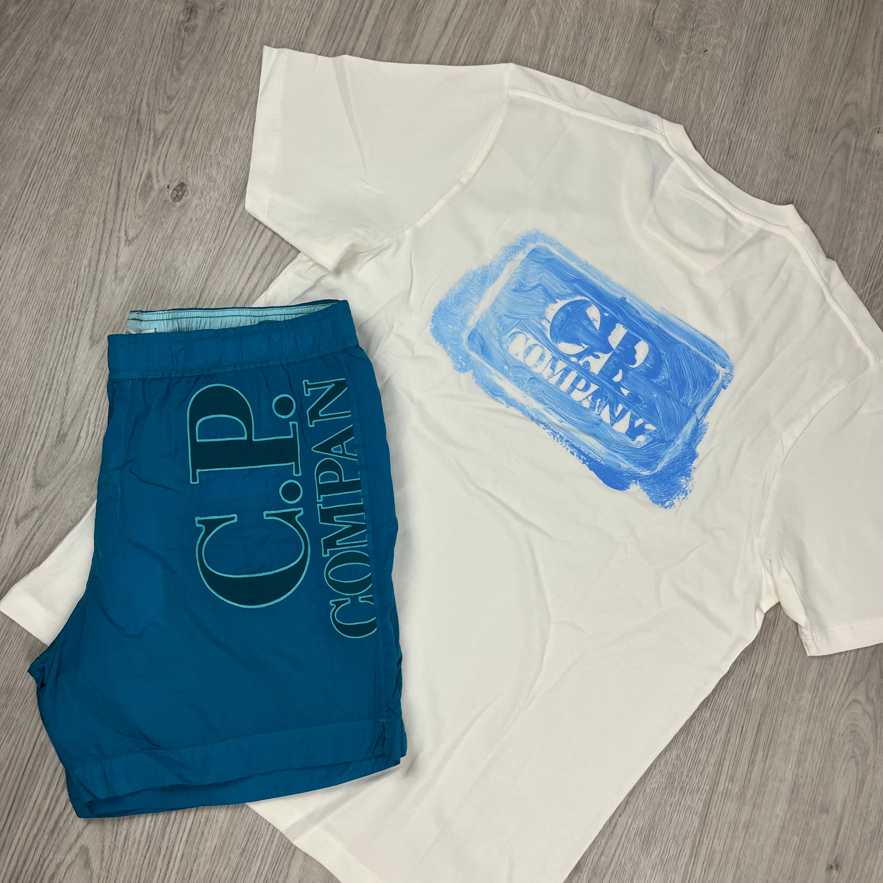 CP Company Holiday Set - White/Tile Blue