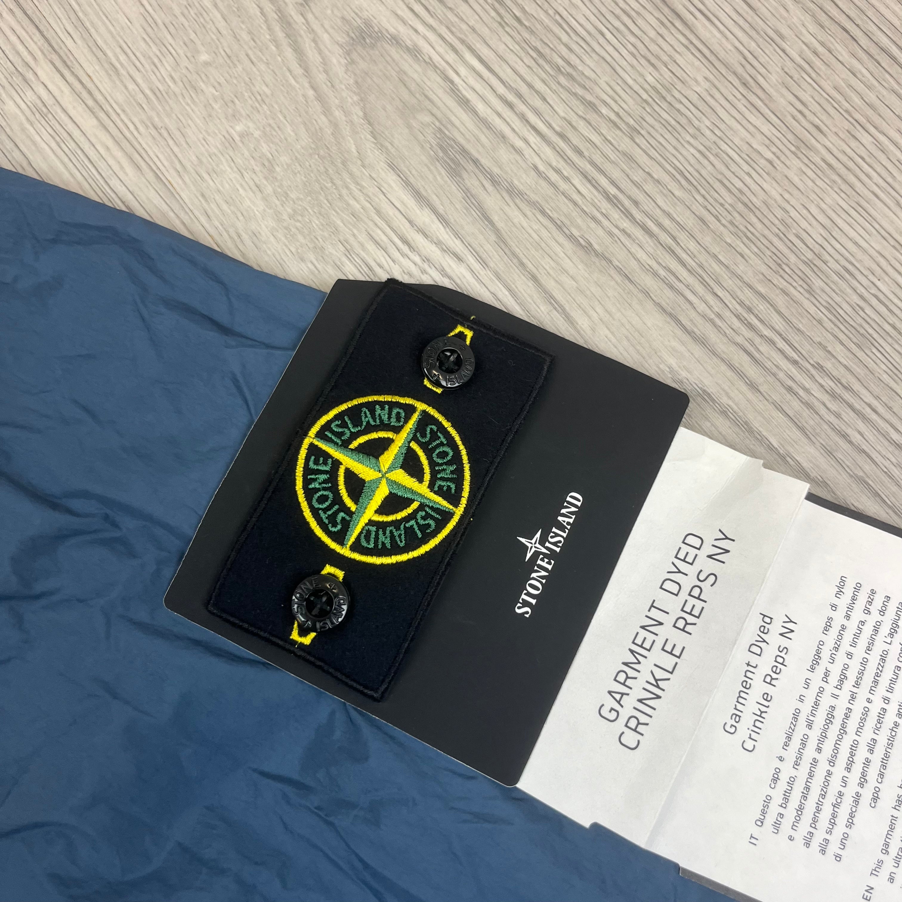 Stone Island Crinkle Reps Jacket - Avio Blue