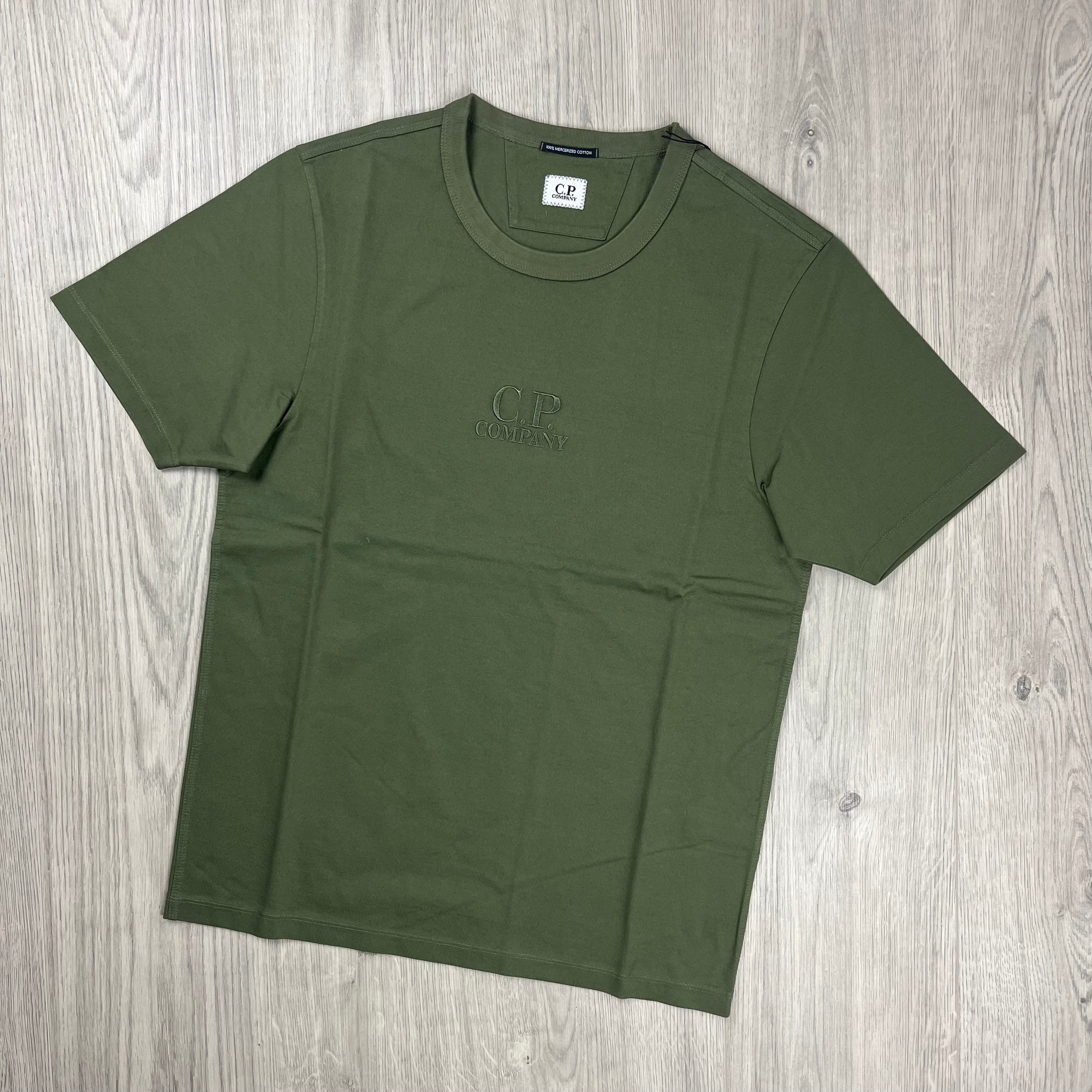 CP Company Patch T-Shirt - Bronze Green