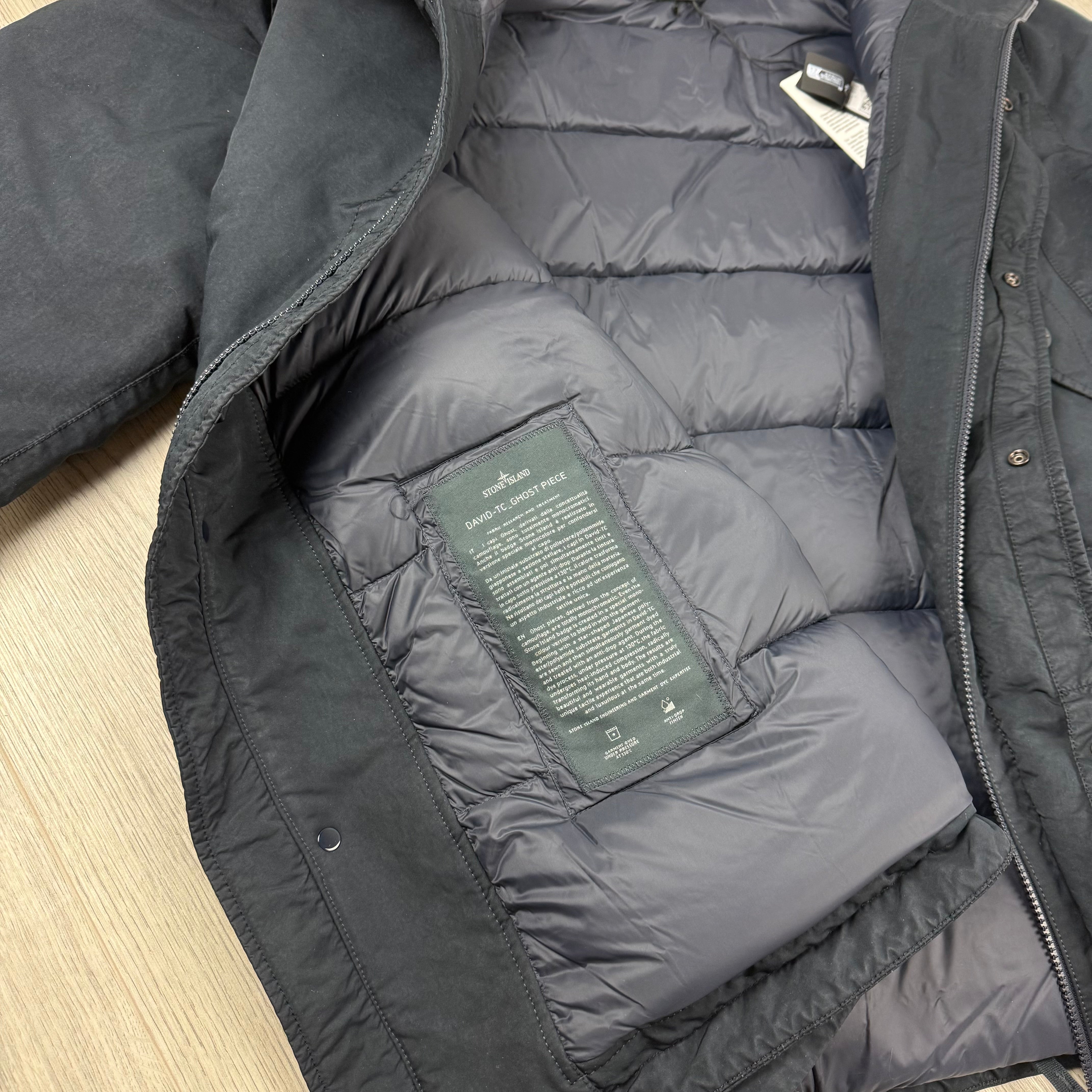 Stone Island Ghost David-TC Down Parka - Navy