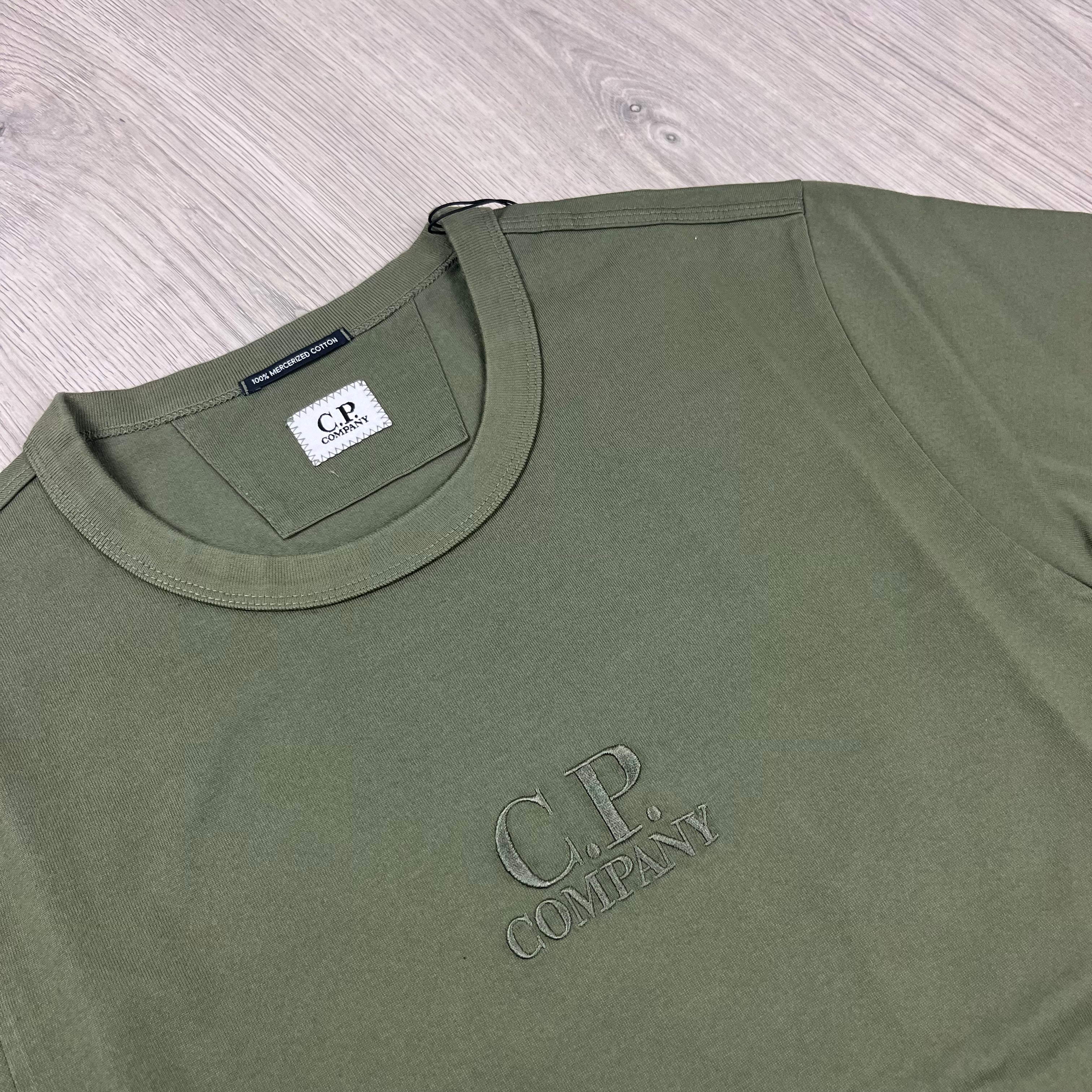 CP Company Patch T-Shirt - Bronze Green