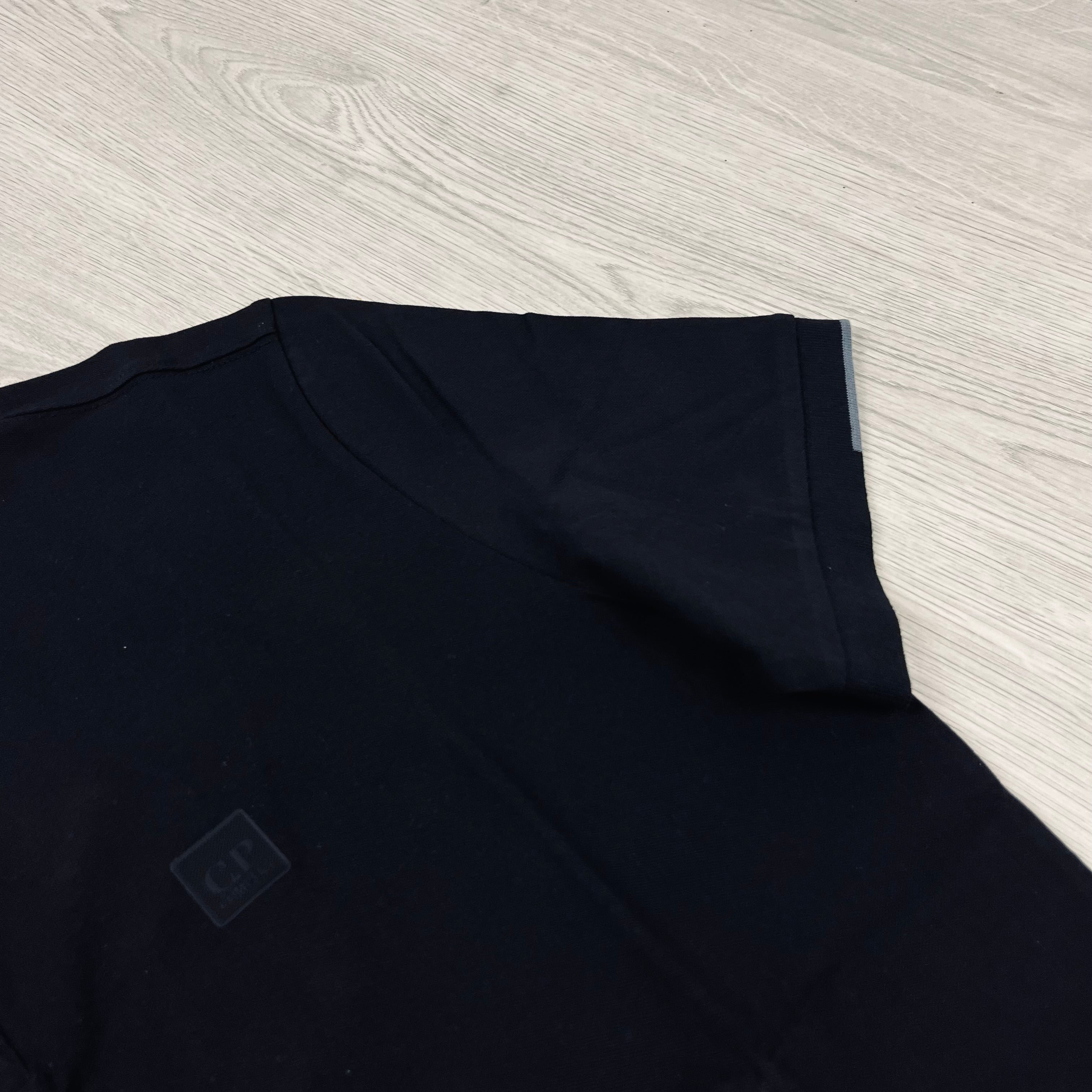 CP Company Metropolis Polo Shirt in Black. On sale at Open Attire.