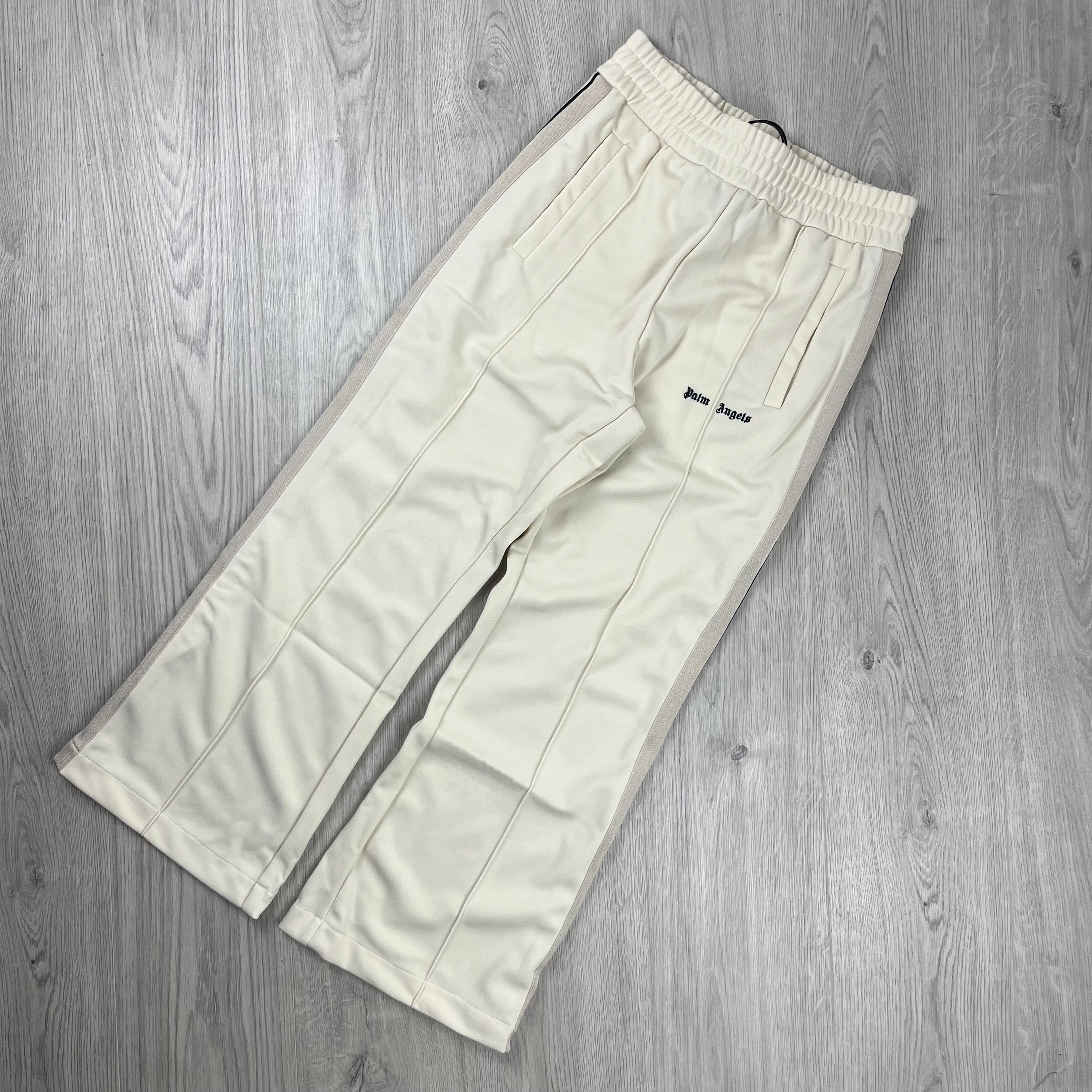 Palm Angels Flared Track Pants - Cream