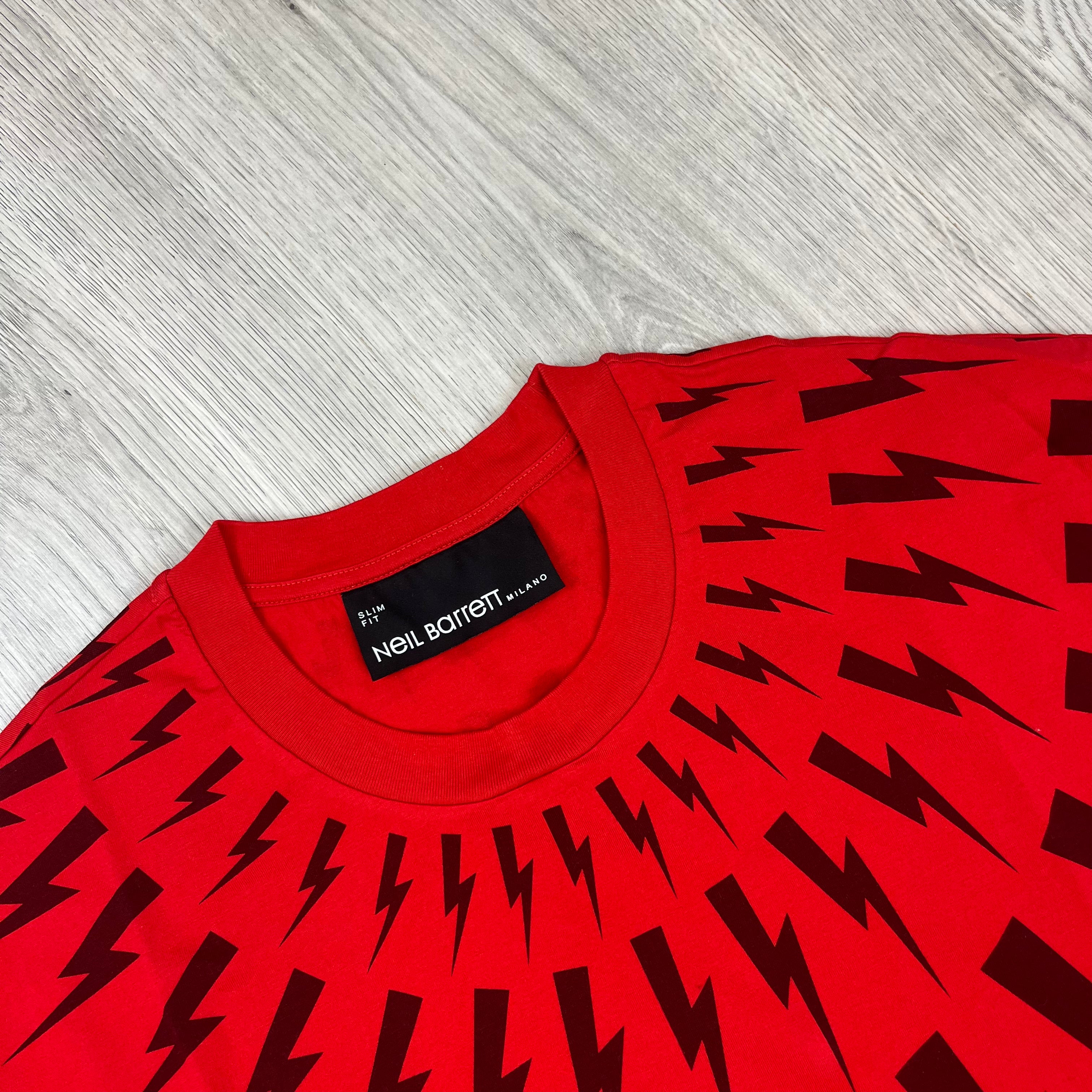 Neil Barrett Bolt T-Shirt - Red