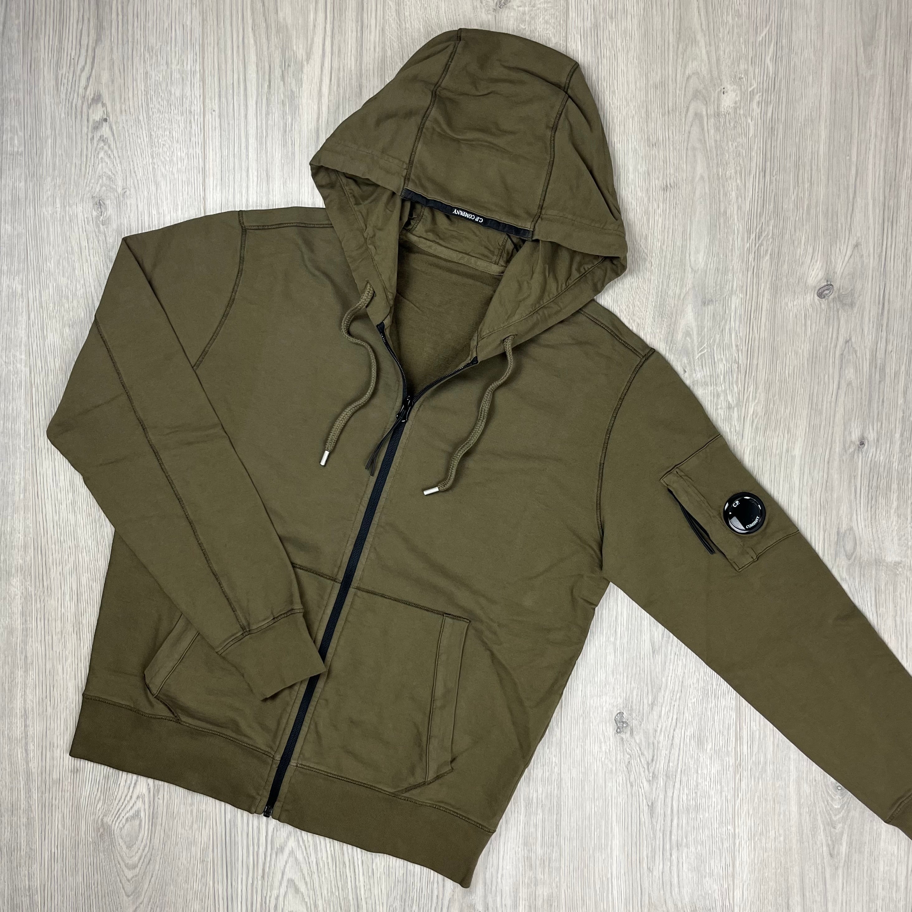 CP Company Zip Hoodie - Ivy Green