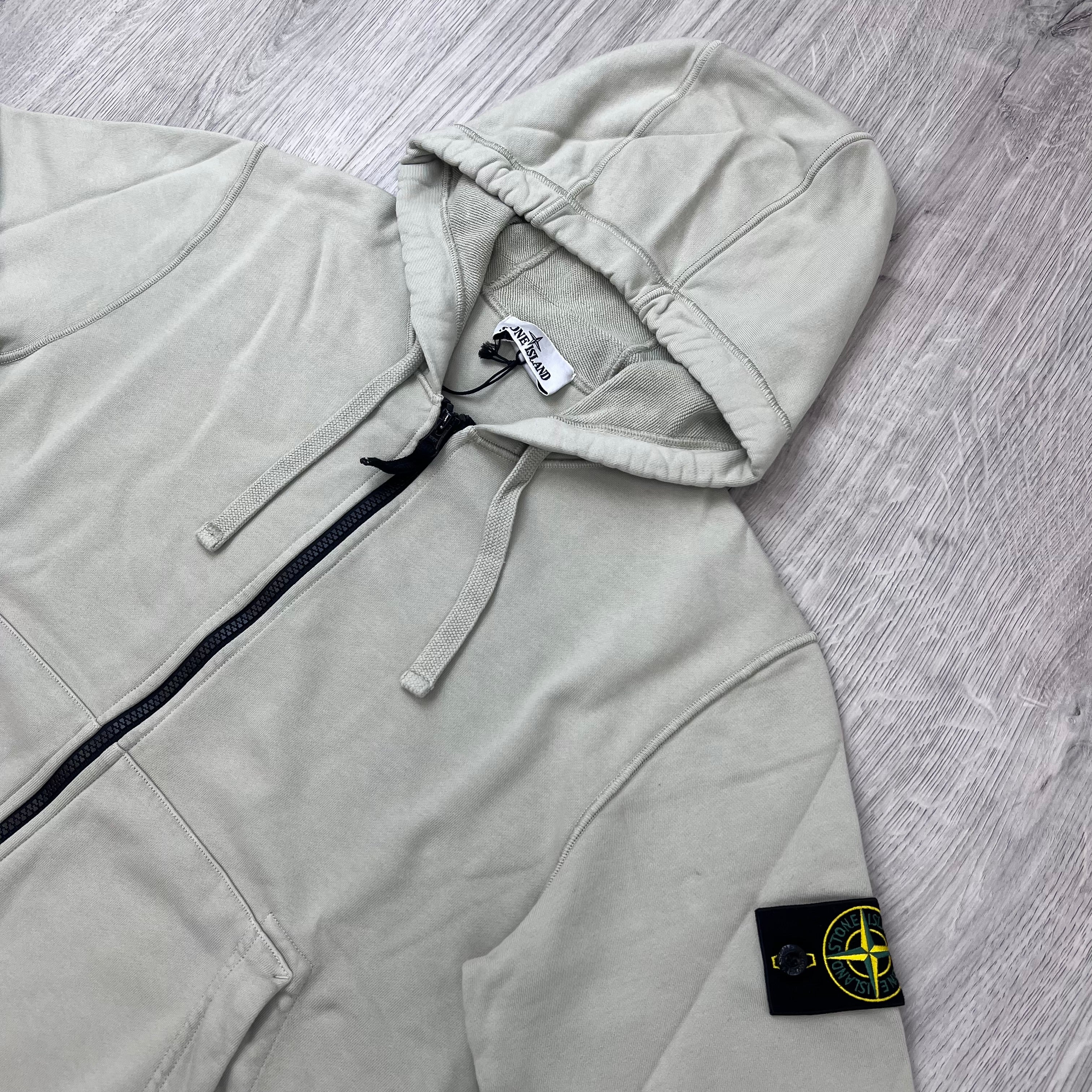 Stone Island Zip Hoodie - Sand