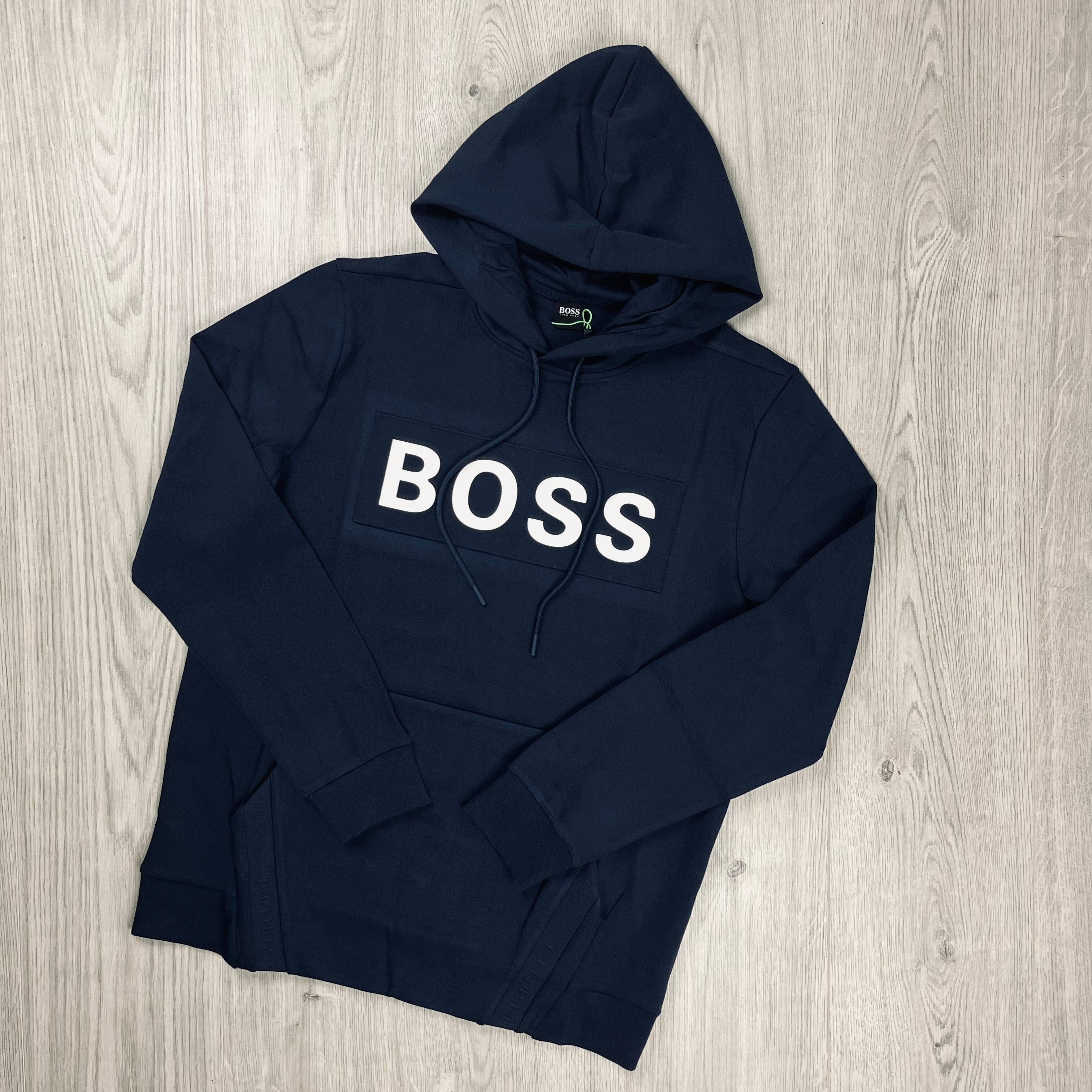 Hugo Boss Pullover Hoodie - Navy