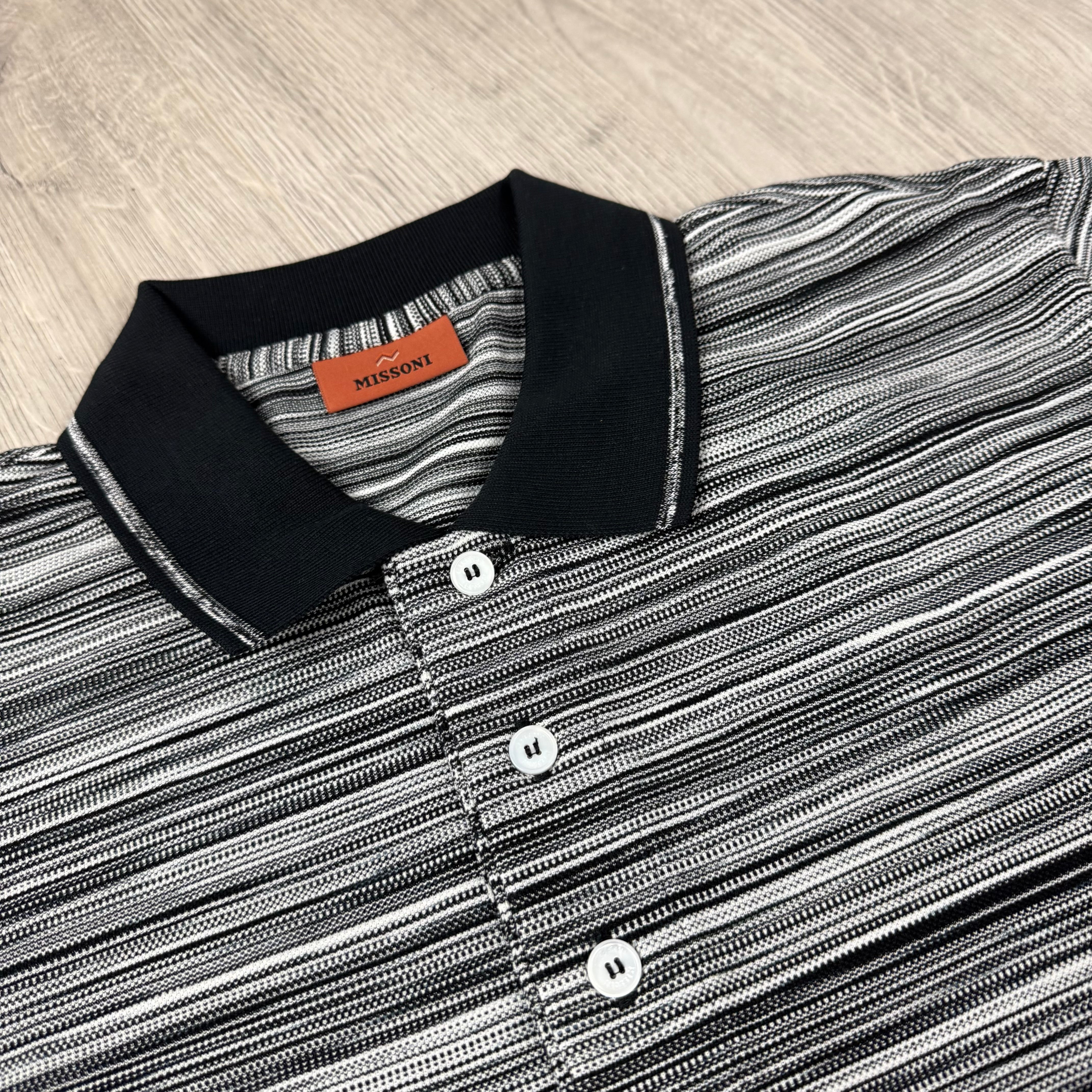 Missoni Space Dye Polo Shirt - Black
