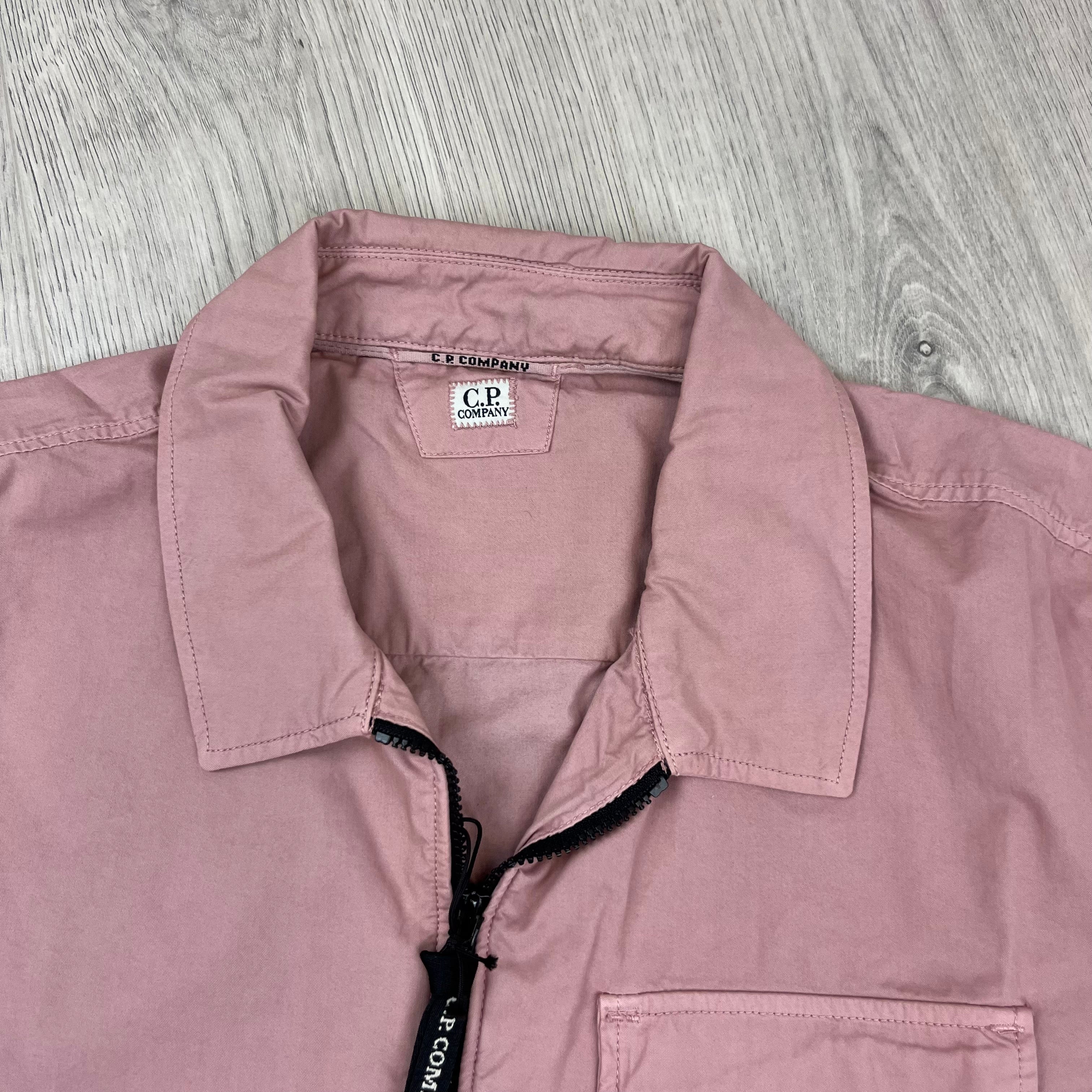 CP Company Zip Overshirt - Mauve