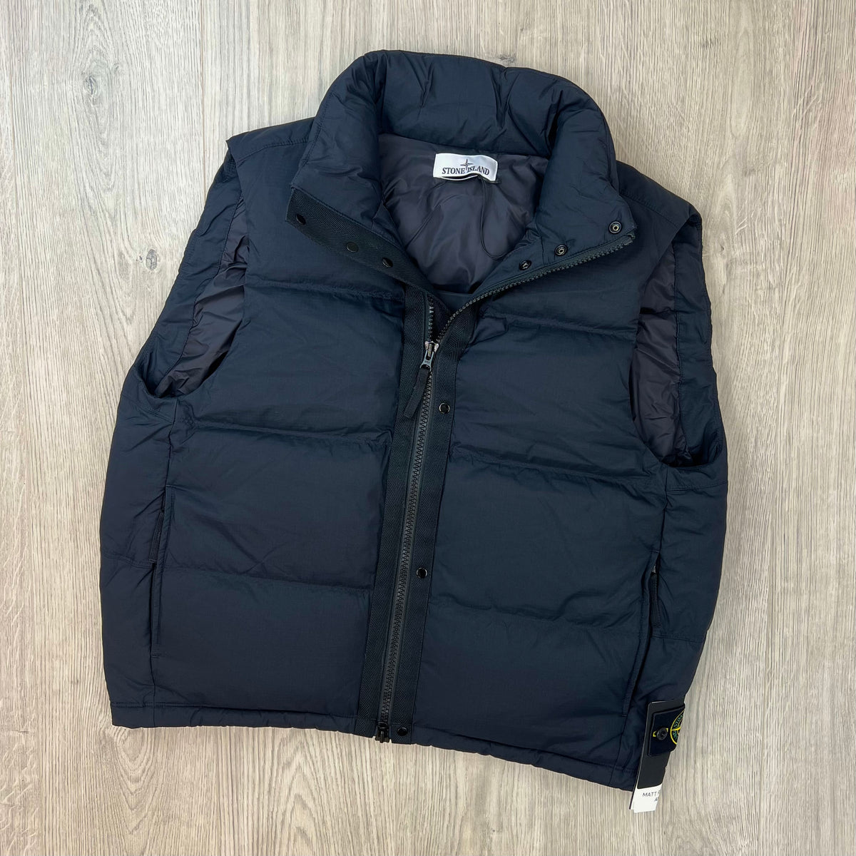 Stone Island Ripstop Down Gilet - Black