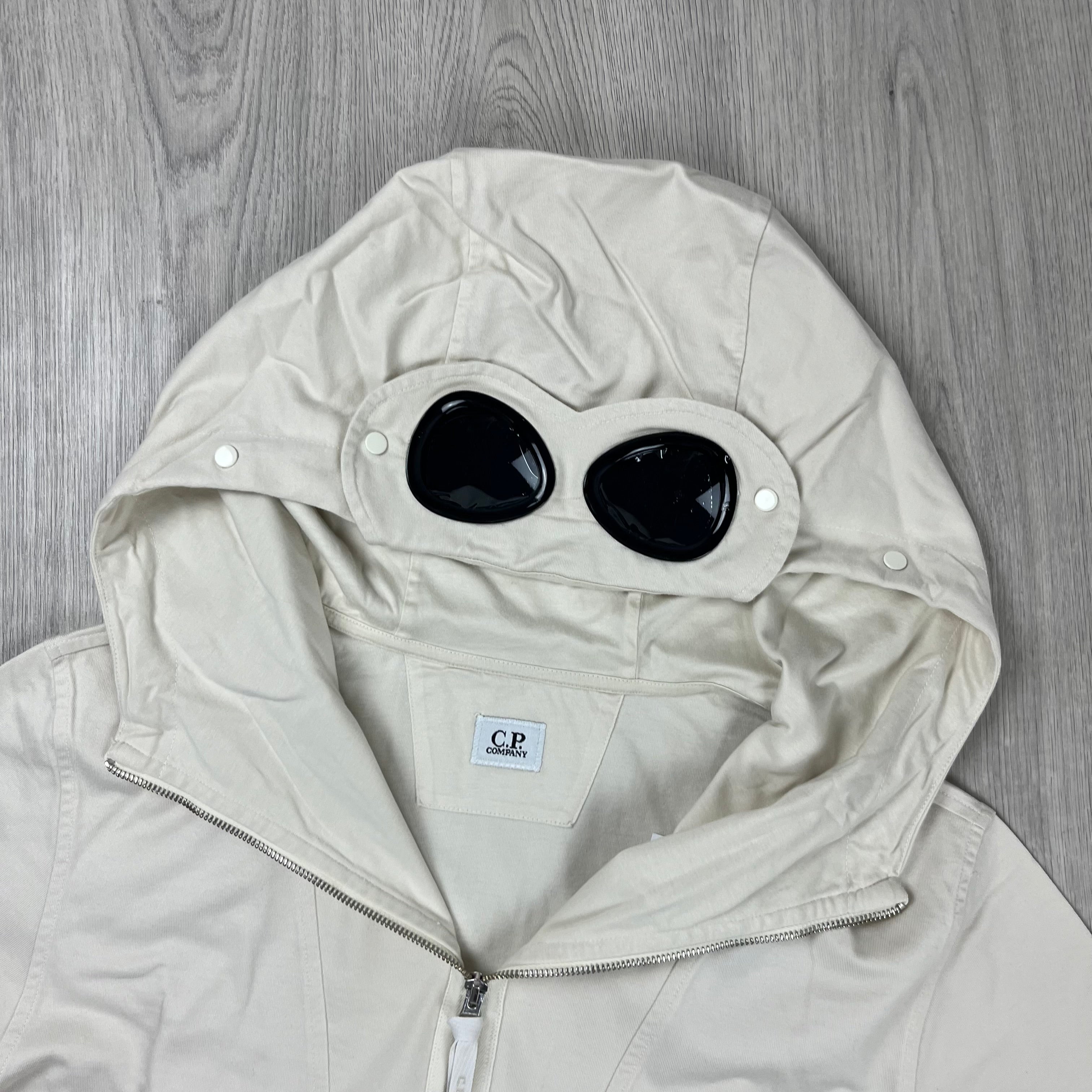 CP Company Zip Hoodie - White