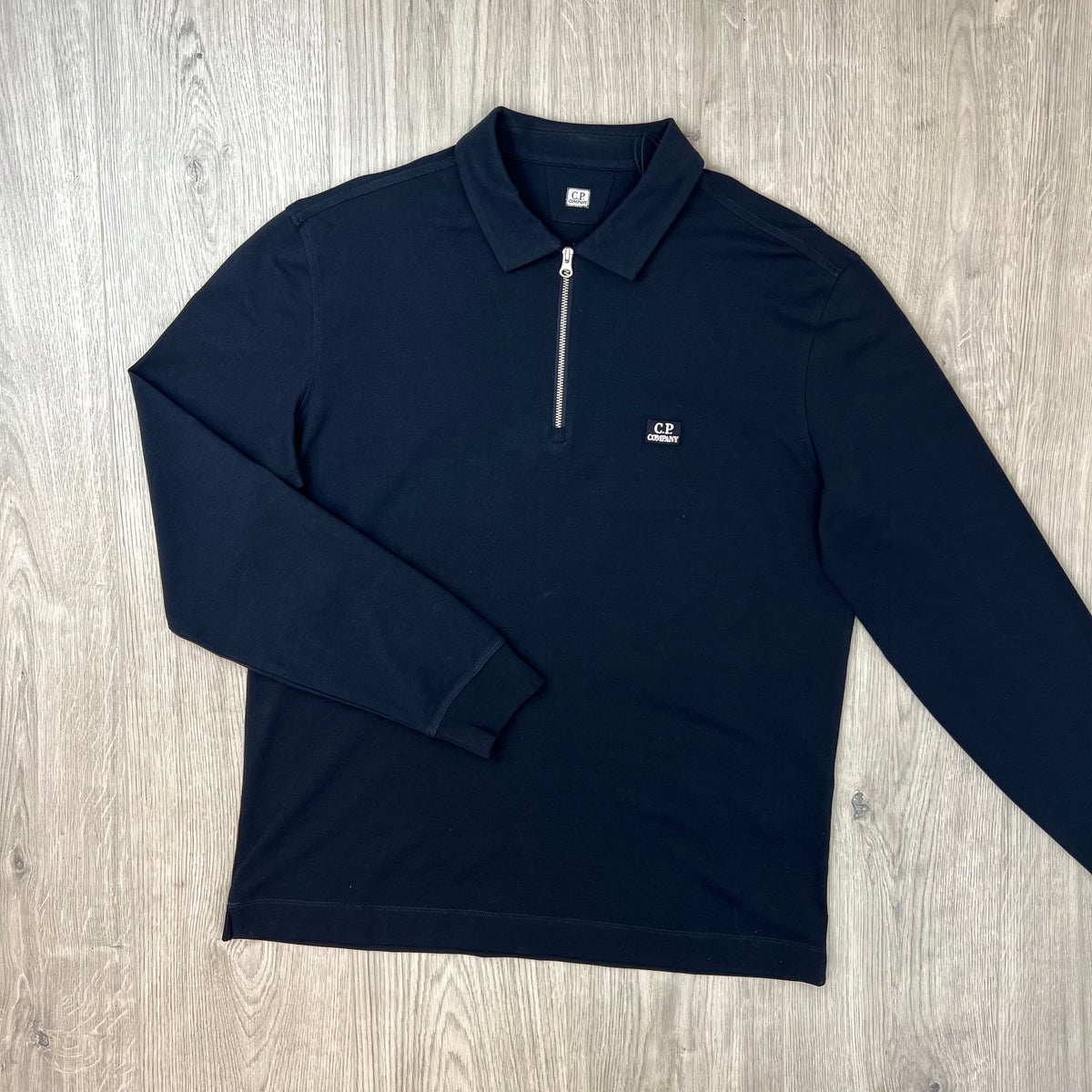CP Company Zip Polo Shirt - Navy