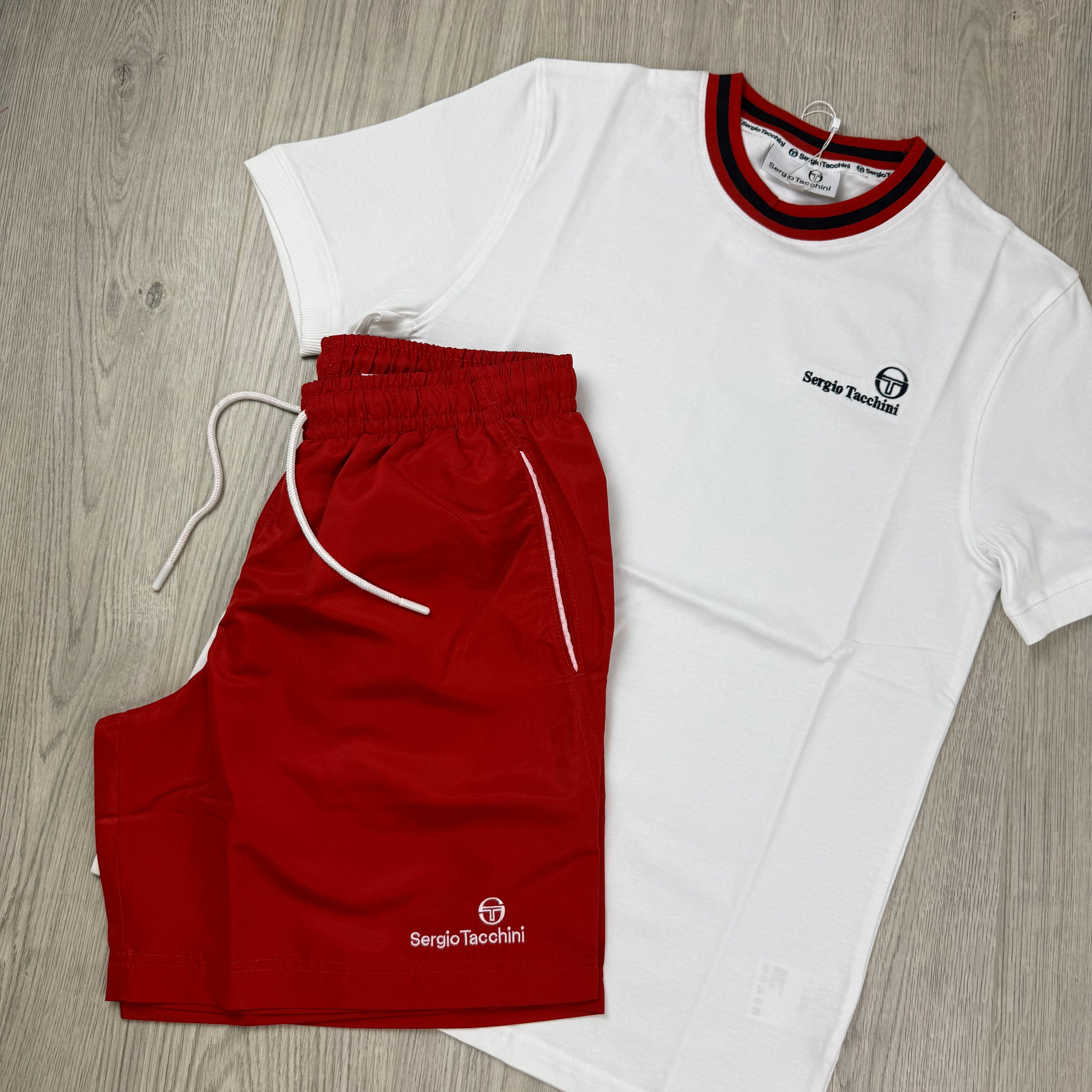 Sergio Tacchini 'Rainer FC' Set - White/Red