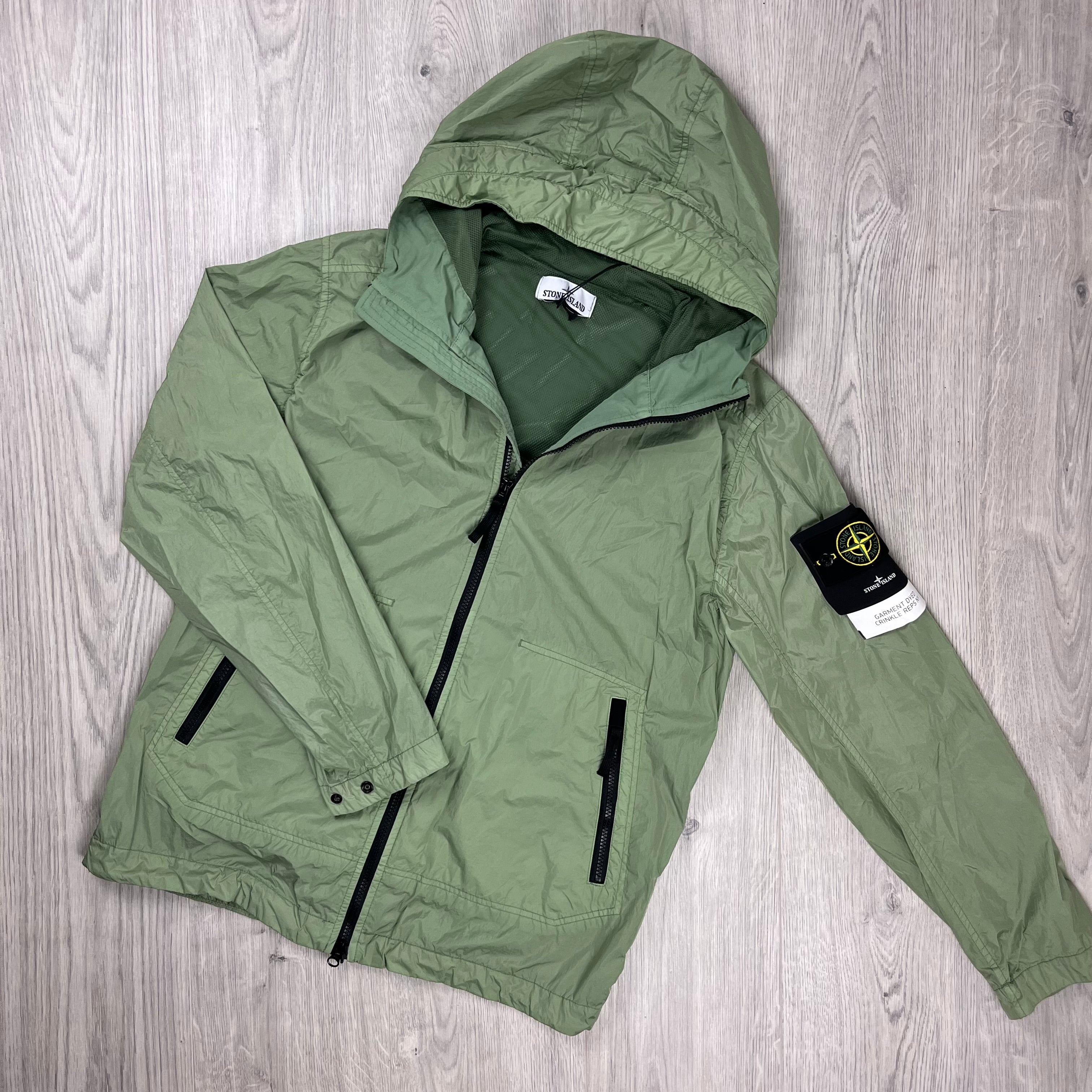 Stone Island Crinkle Reps Jacket - Sage Green