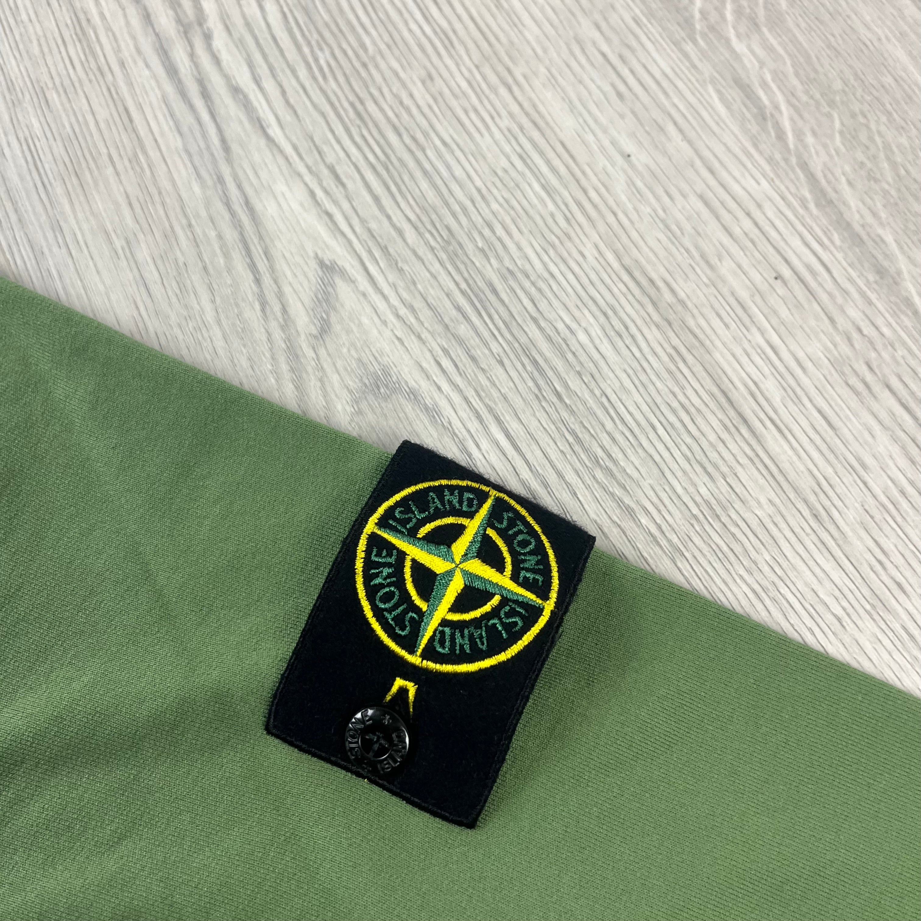 Stone Island Dyed Sweatshirt - Sage Green